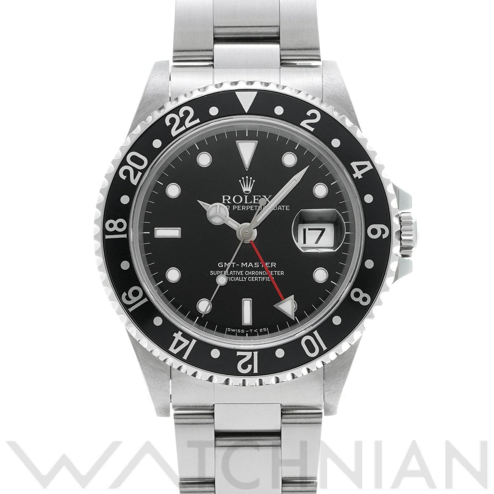 【中古】 ロレックス ROLEX GMTマスター 16700 U番(1997年頃製造) ブラック メンズ 腕時計
