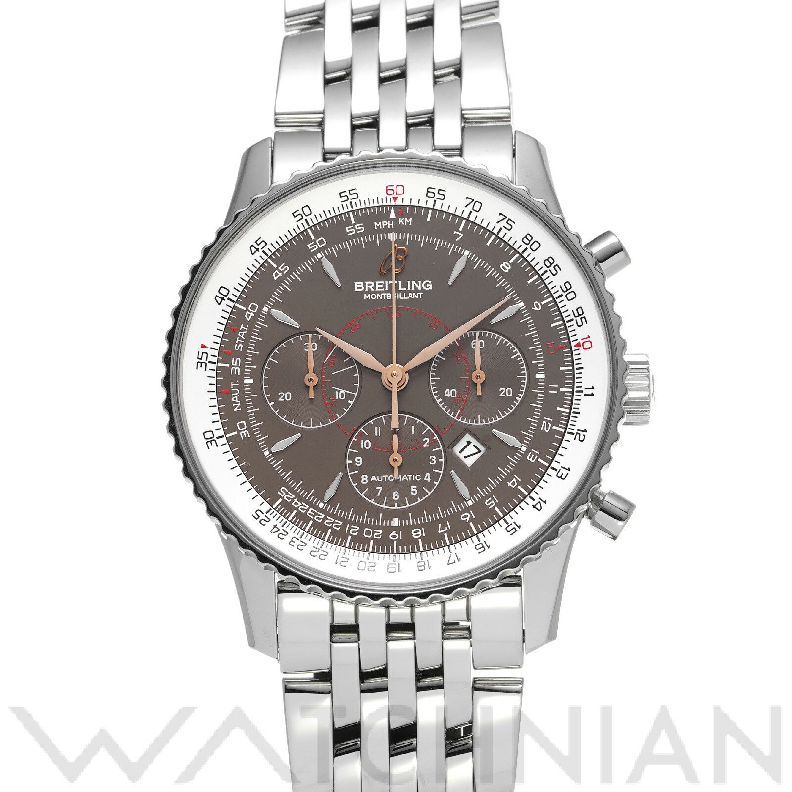 【中古】 ブライトリング BREITLING モンブリラン A417Q46NP ブロンズ メンズ 腕 ...