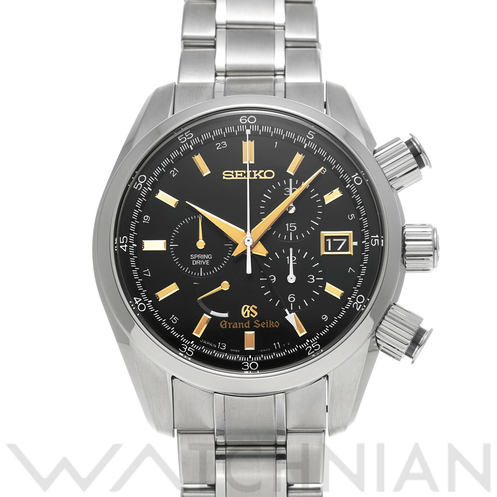 【中古】 グランドセイコー Grand Seiko スプリングドライブ クロノグラフ GMT SBG ...