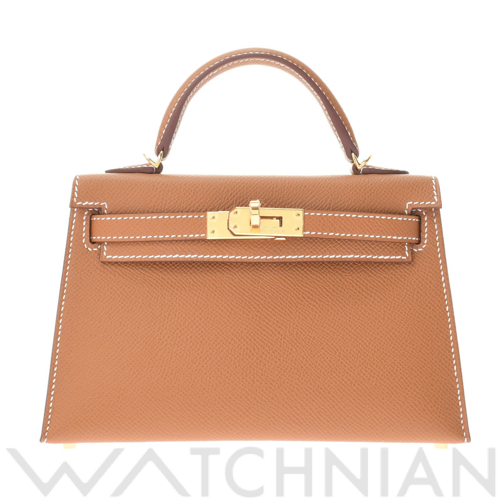 【新品】 エルメス HERMES ミニケリー2 ゴールド/ゴールド金具 ヴォーエプソン レディース ハンドバッグのサムネイル