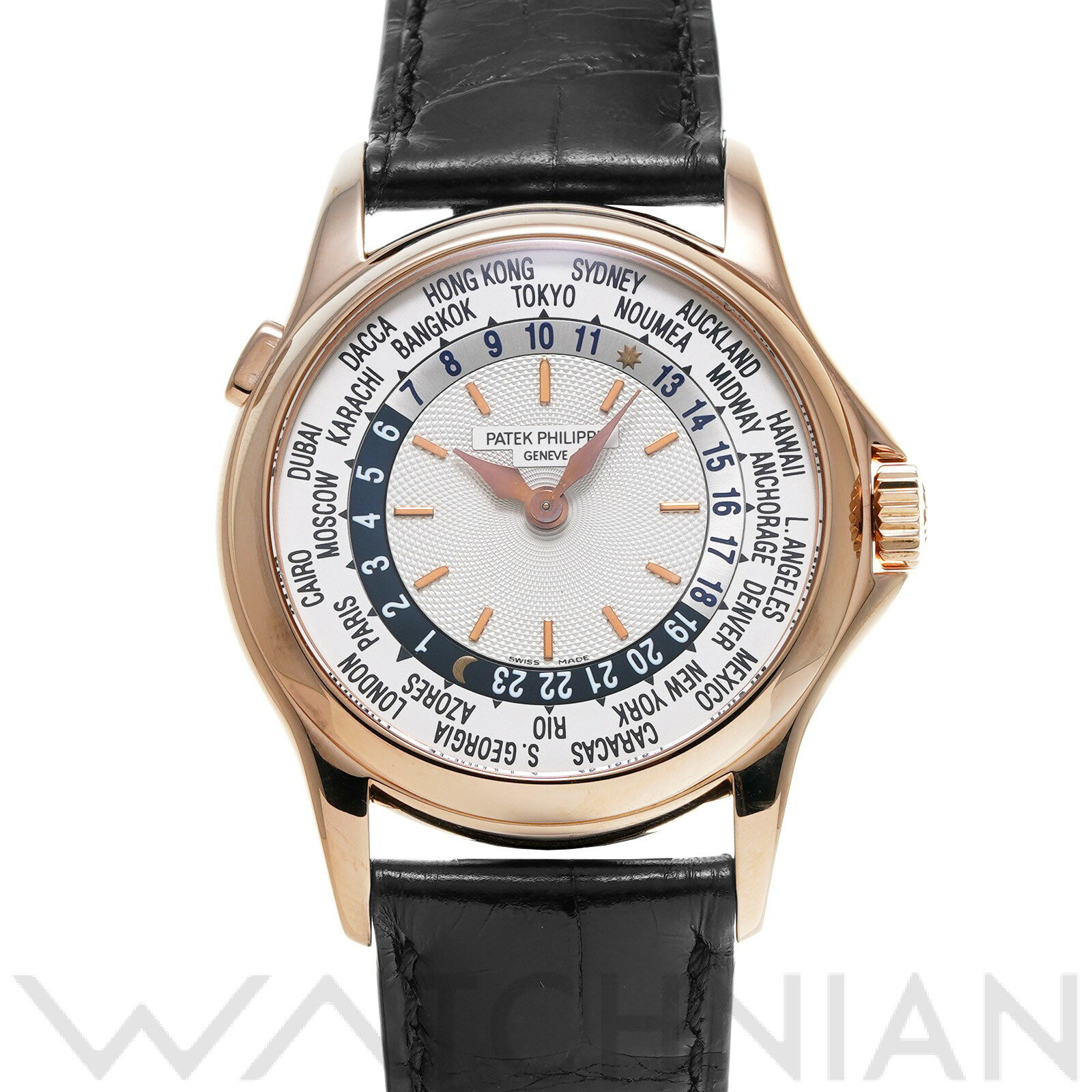 【中古】 パテックフィリップ PATEK PHILIPPE ワールドタイム 5110R-001 シル ...