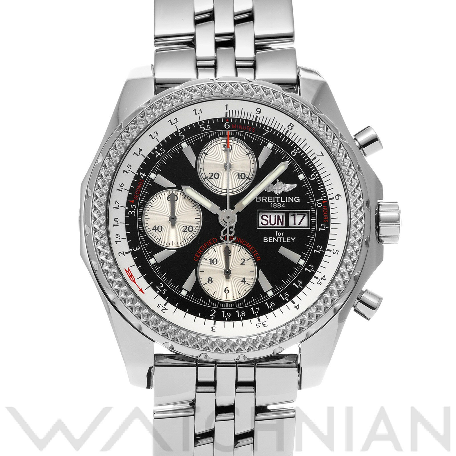 【中古】 ブライトリング BREITLING ベントレー GT A362B24SP ブラック/シルバ ...