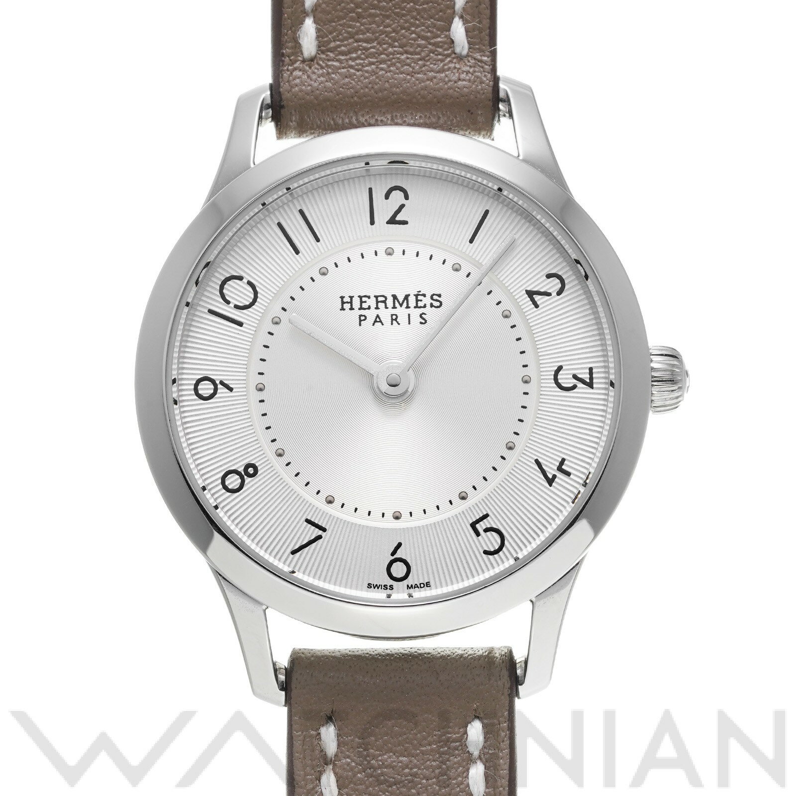 【中古】 エルメス HERMES スリム ドゥ エルメス CA2.110 シルバー レディース 腕時計のサムネイル