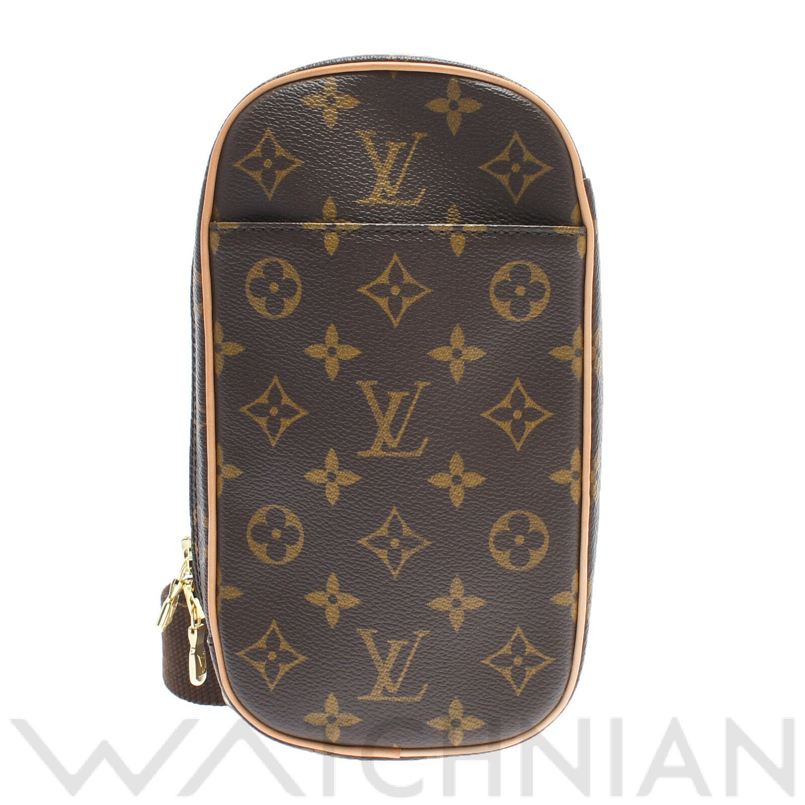 【中古】 ルイ ヴィトン LOUIS VUITTON モノグラム ポシェットガンジュ ブラウン M51870 モノグラムキャンバス メンズ ボディバッグ