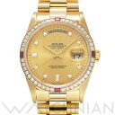 【中古】 ロレックス ROLEX デイデイト 18378A W番(1995年頃製造) シャンパン/ダイヤモンド メンズ 腕時計