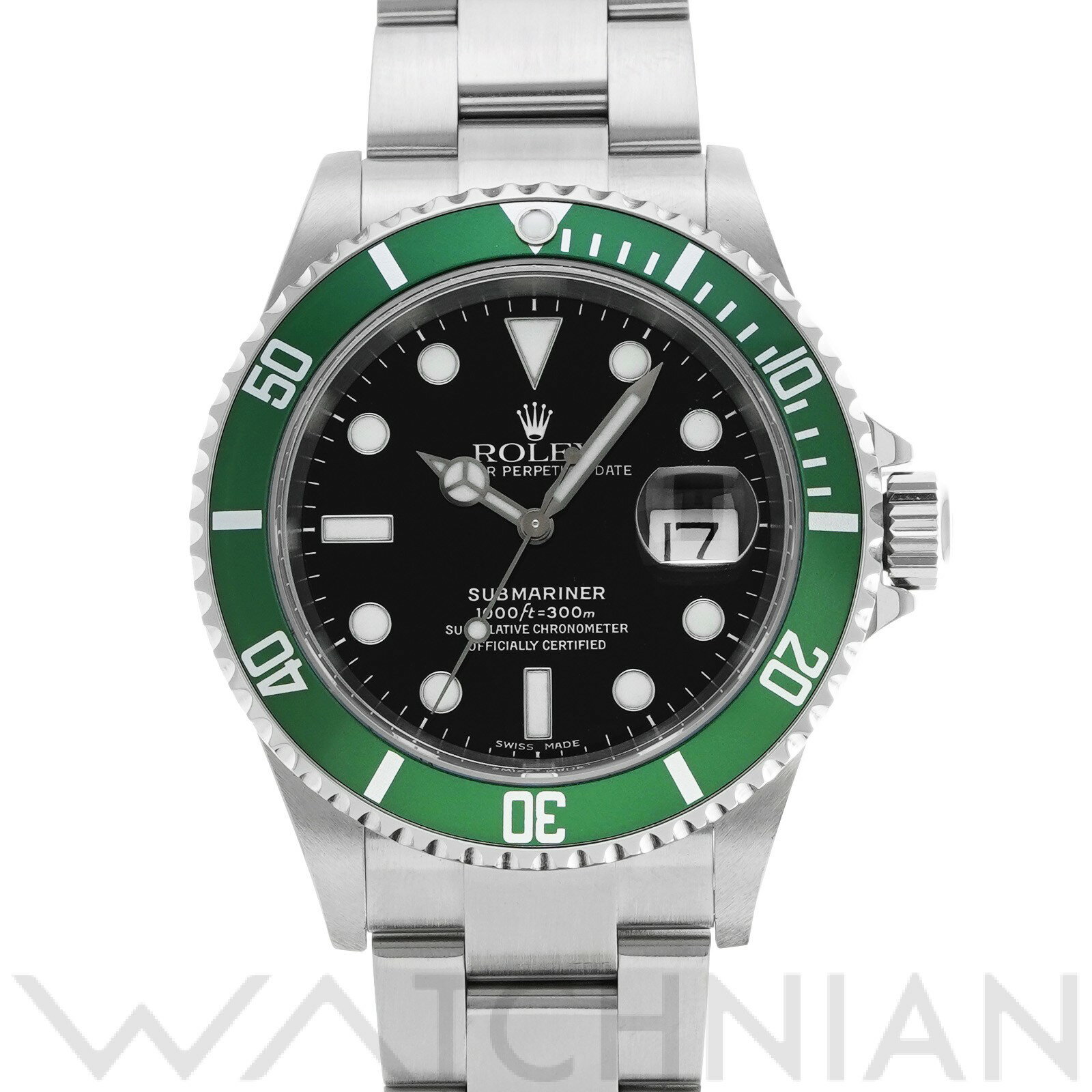 【中古】 ロレックス ROLEX サブマリーナ デイト 16610LV D番(2005年頃製造) ブラック メンズ 腕時計