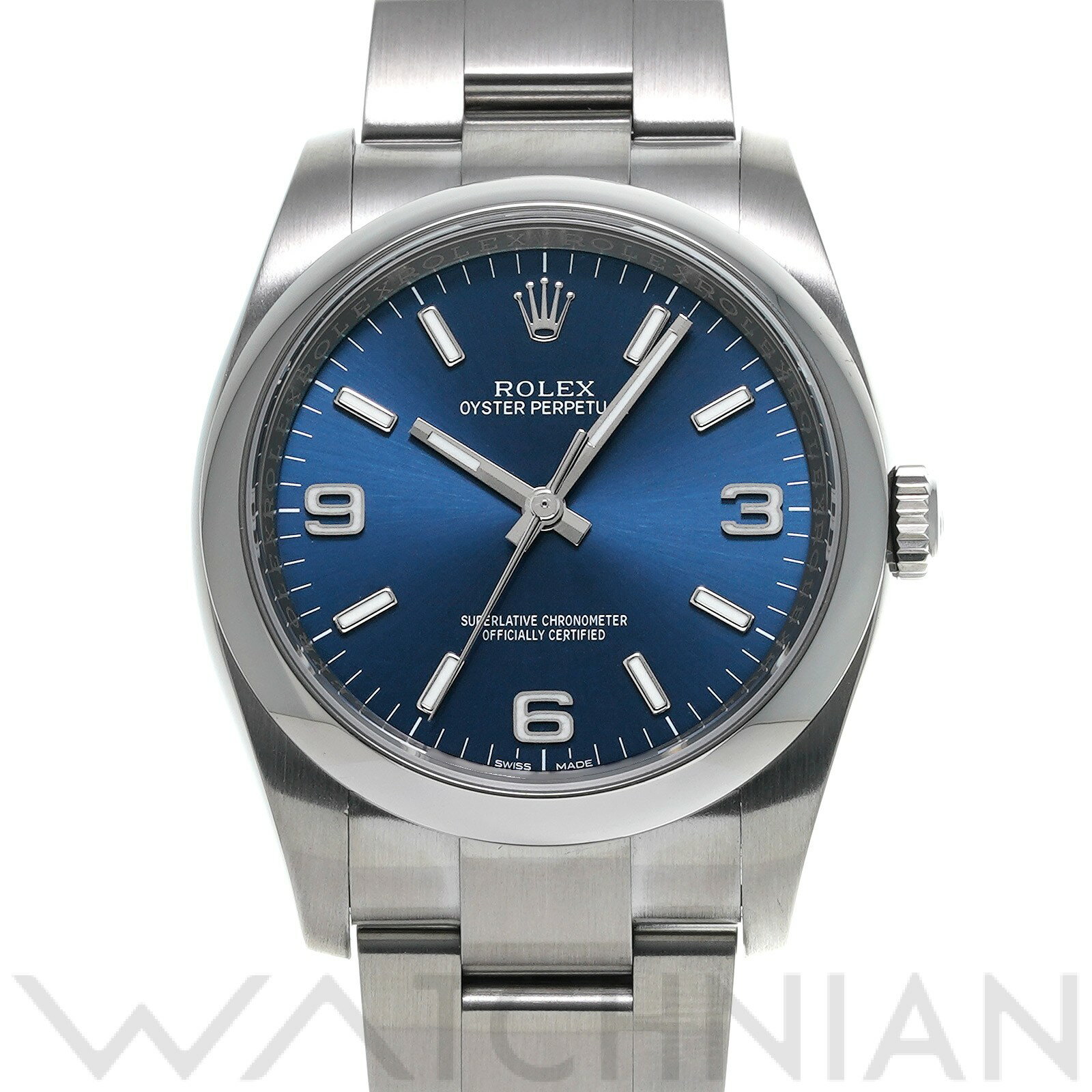 【中古】 ロレックス ROLEX オイスターパーペチュアル 36 116000 ランダムシリアル ブルー メンズ 腕時計