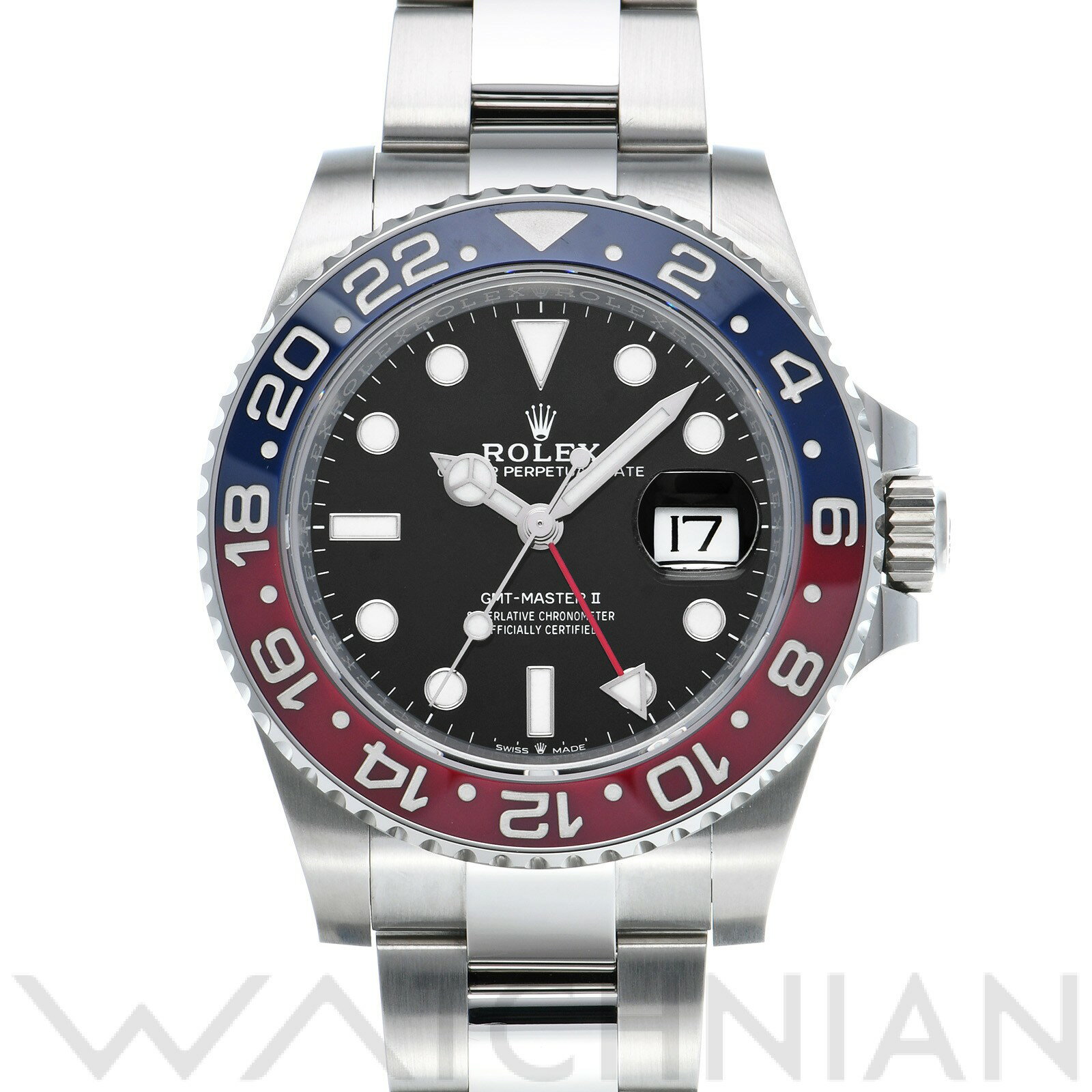 【4種選べるクーポン】【中古】 ロレックス ROLEX GMTマスターII 126710BLRO ランダムシリアル ブラック メンズ 腕時計