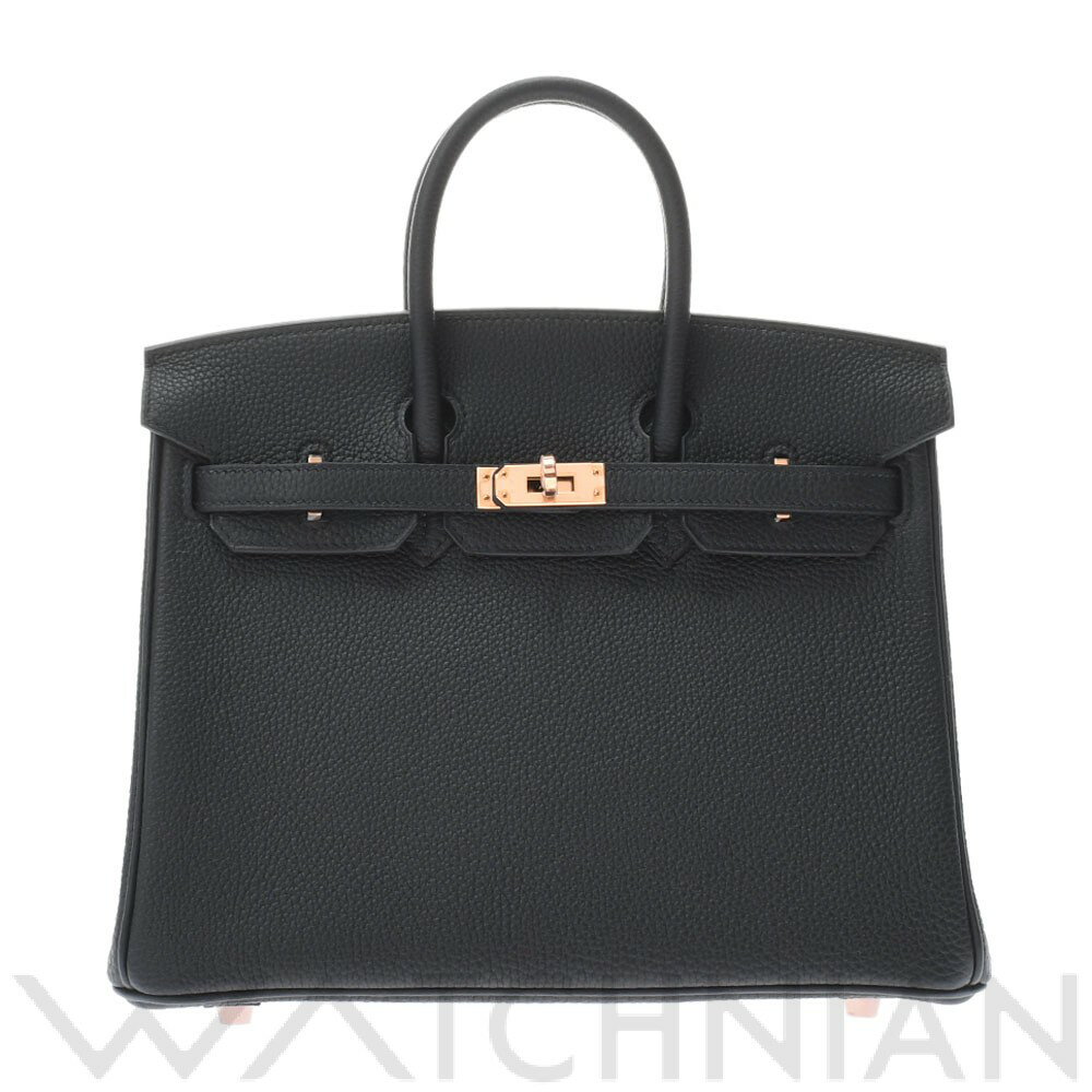 【未使用品】 エルメス HERMES バーキン 25 ブラック/ローズゴールド金具 トゴ レディース ハンドバッグのサムネイル