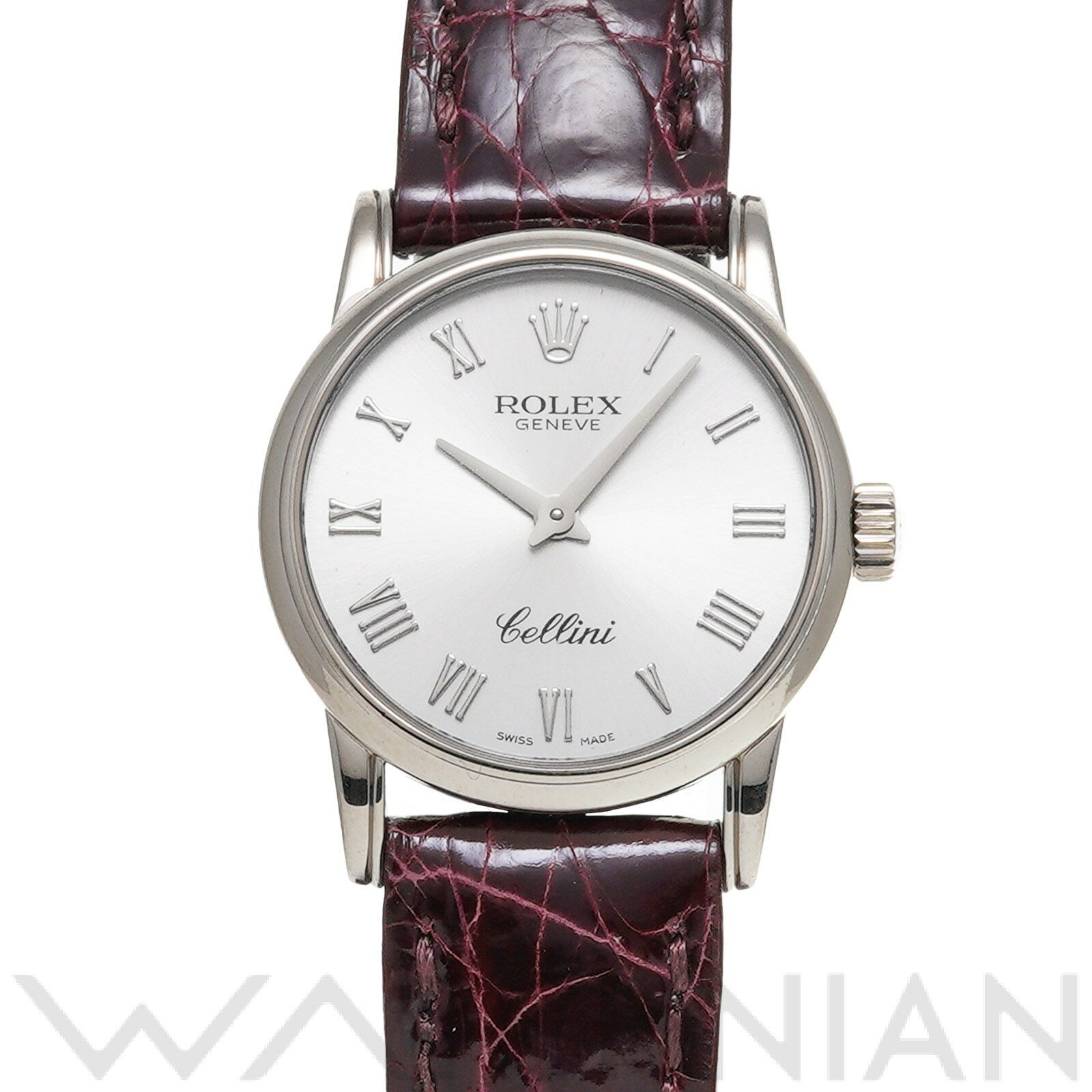 【中古】 ロレックス ROLEX チェリーニ 6111/9 M番(2008年頃製造) シルバー レディース 腕時計