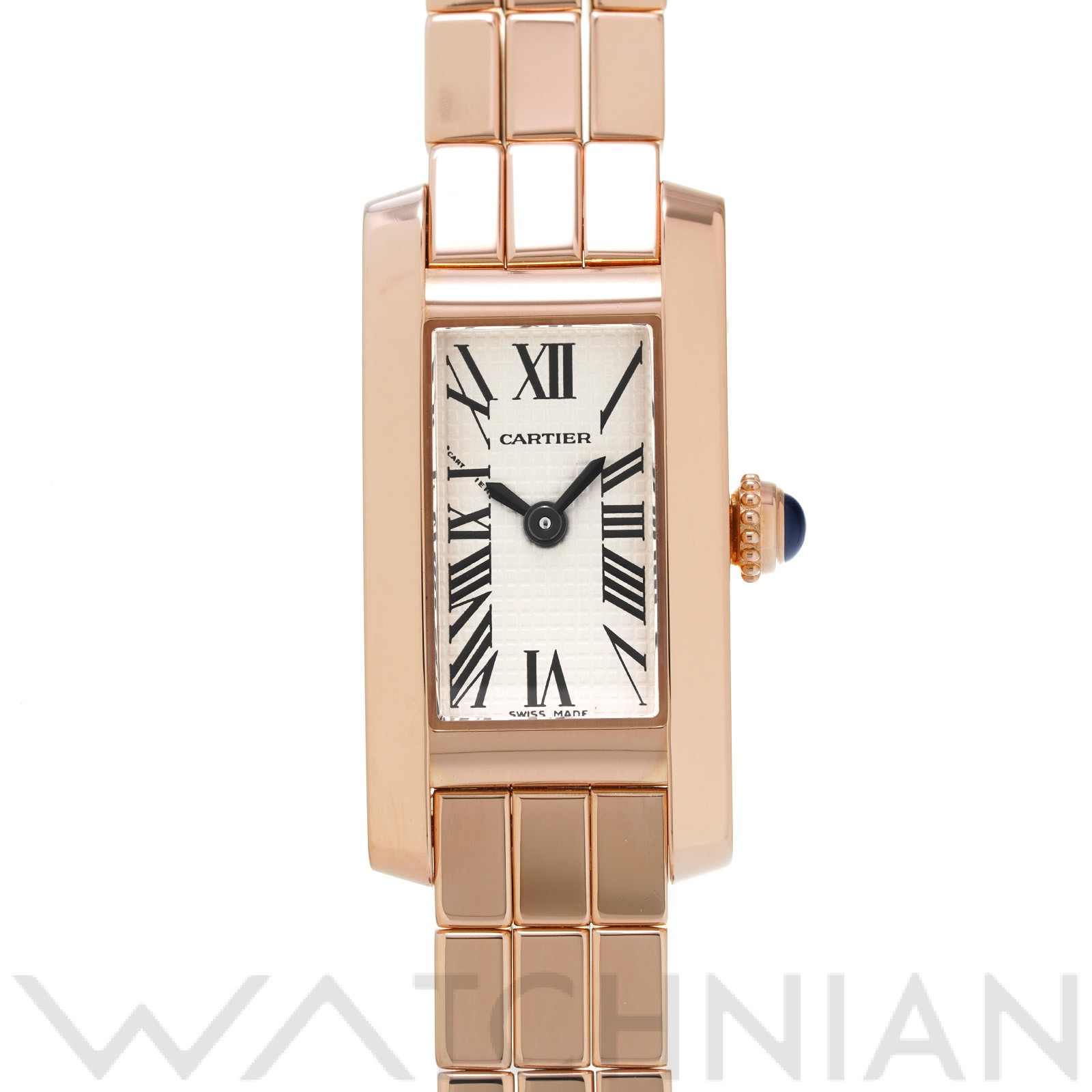 【中古】 カルティエ CARTIER タンク アロンジェ ラニエール W15373X5 シルバー レディース 腕時計のサムネイル