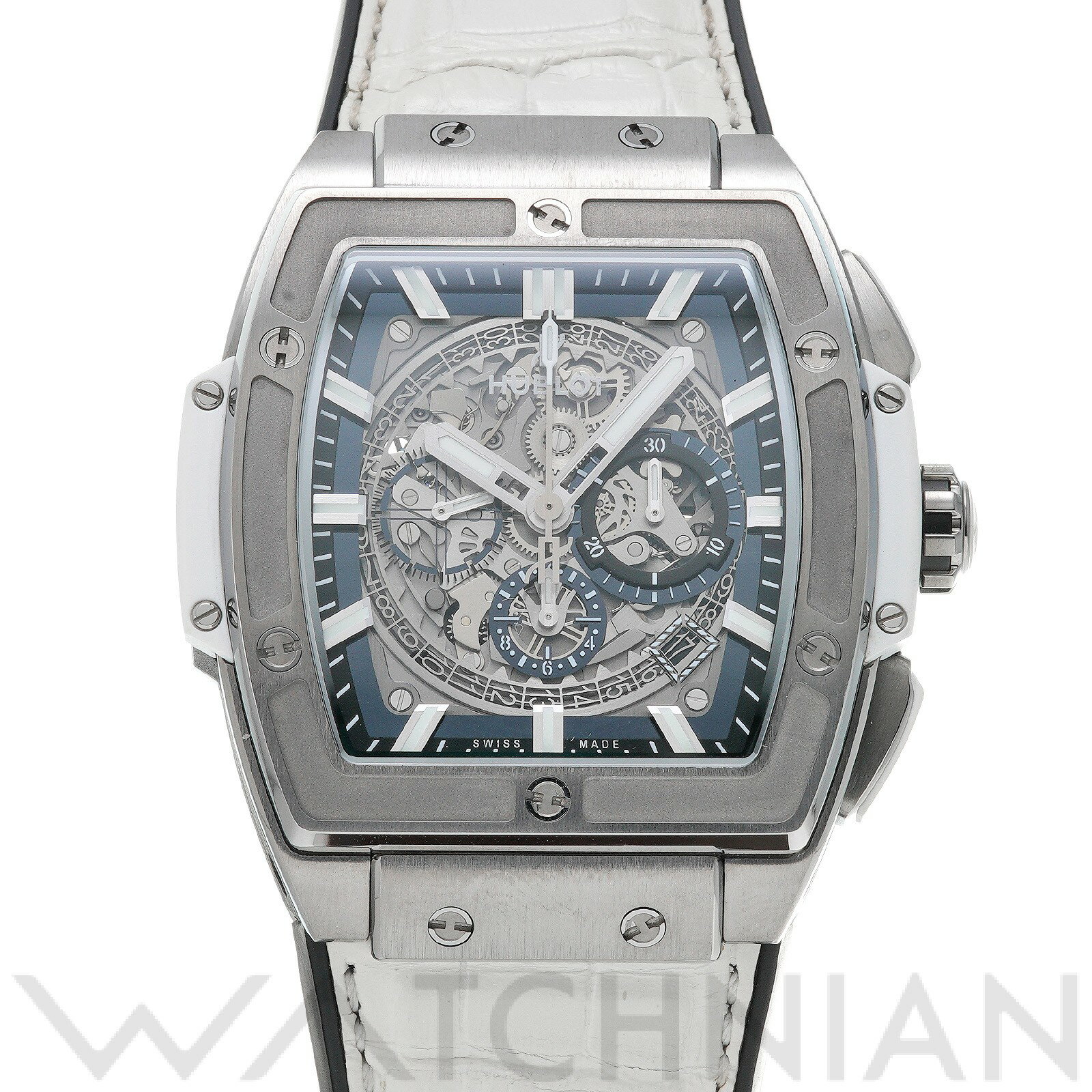 【中古】 ウブロ HUBLOT スピリット オブ ビッグバン チタニウム ホワイト 601.NE.0172.LR.JPN17 スケルトン メンズ 腕時計のサムネイル