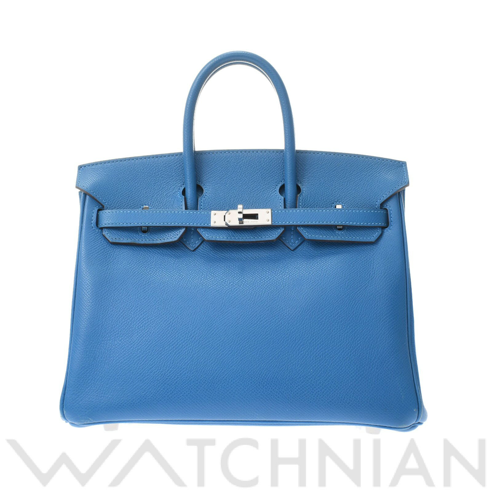 【中古】 エルメス HERMES バーキン25 ミコノス/パラジウム金具 ヴォーエプソン レディース ハンドバッグのサムネイル