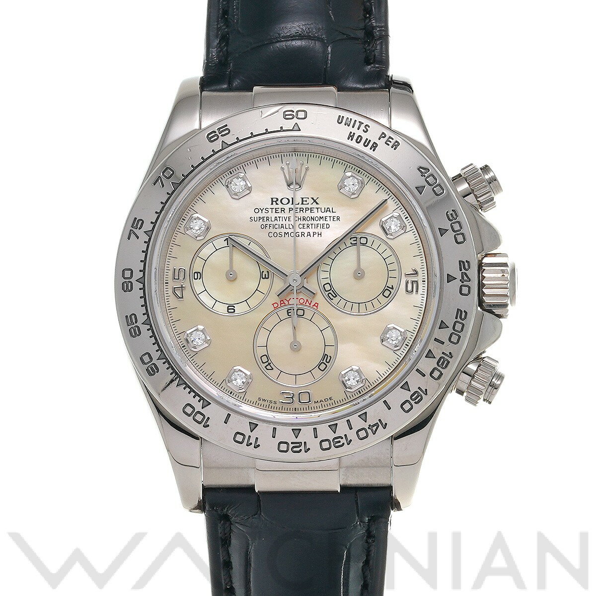 【中古】 ロレックス ROLEX コスモグラフ デイトナ 116519NG K番(2002年頃製造) イエローシェル/ダイヤモンド メンズ 腕時計