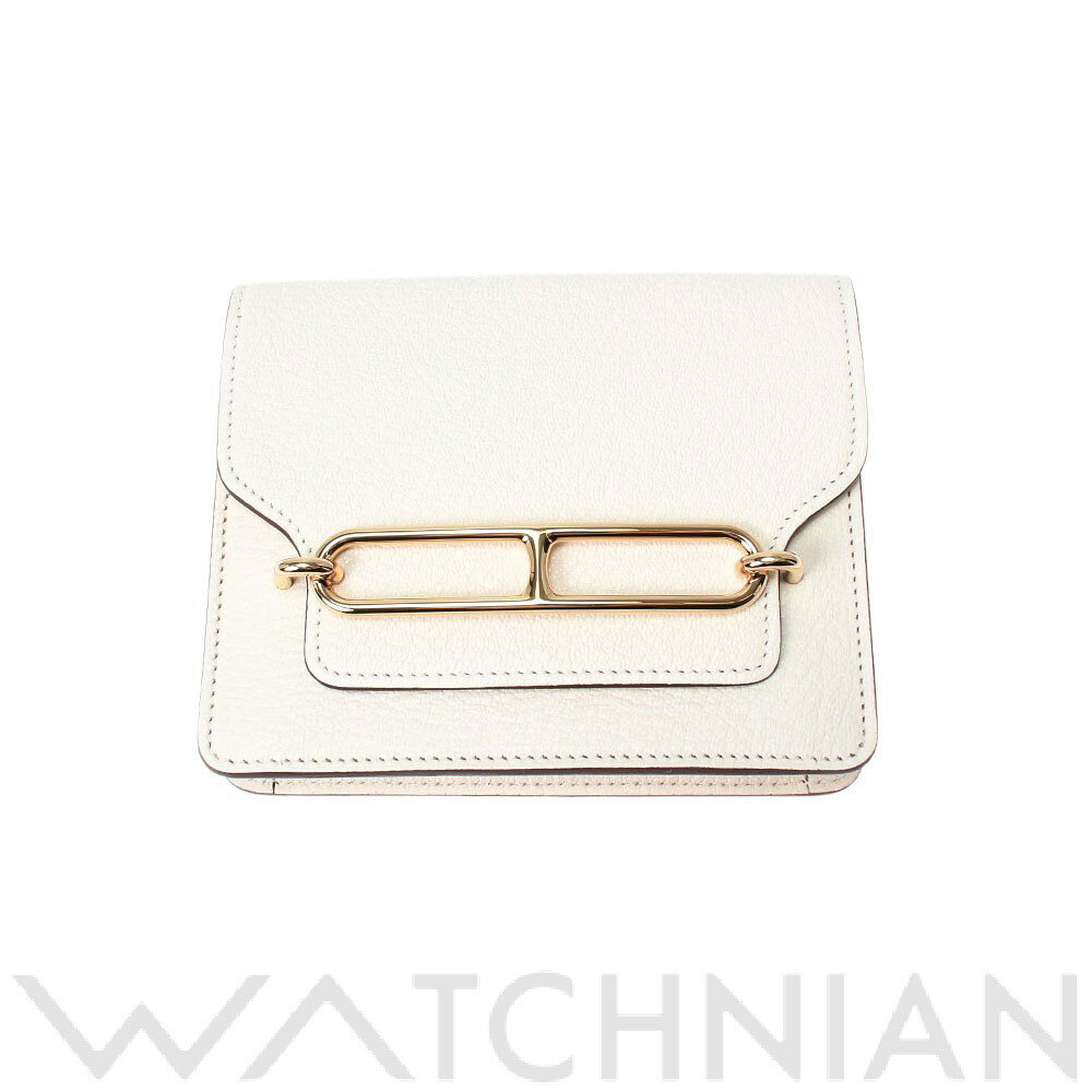 【新品】 エルメス HERMES ロウリス スリムウォレット ナタ/ゴールド金具 シェーブル レディース 二つ折り財布のサムネイル