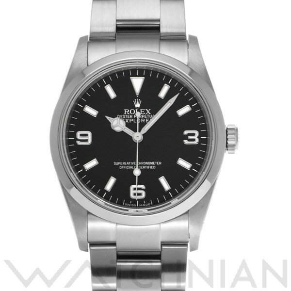 【中古】 ロレックス ROLEX エクスプローラー 114270 M番(2007年頃製造) ブラック メンズ 腕時計