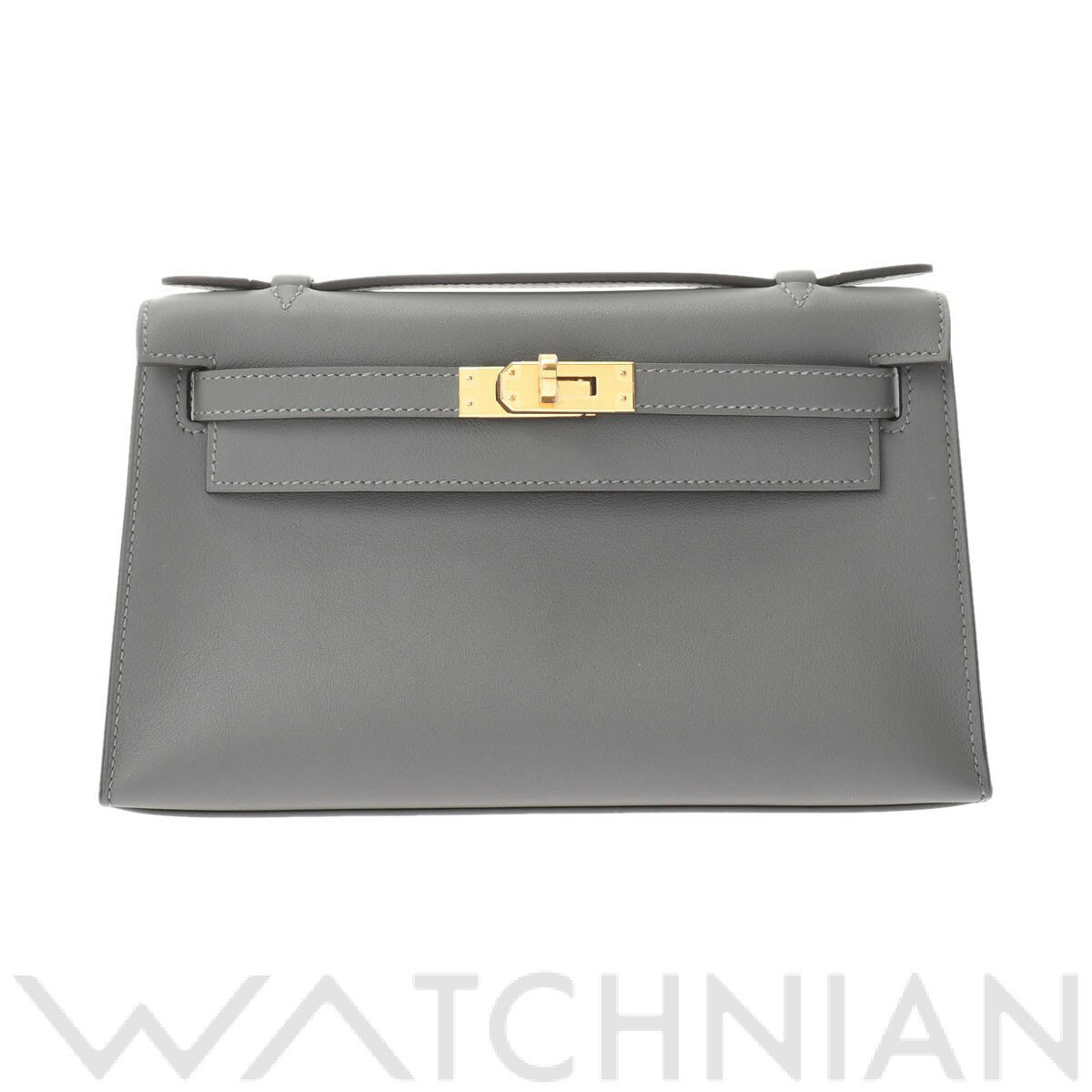 【新品】 エルメス HERMES ポシェットケリー グリメイヤー/ゴールド金具 ヴォースイフト レディース ハンドバッグのサムネイル