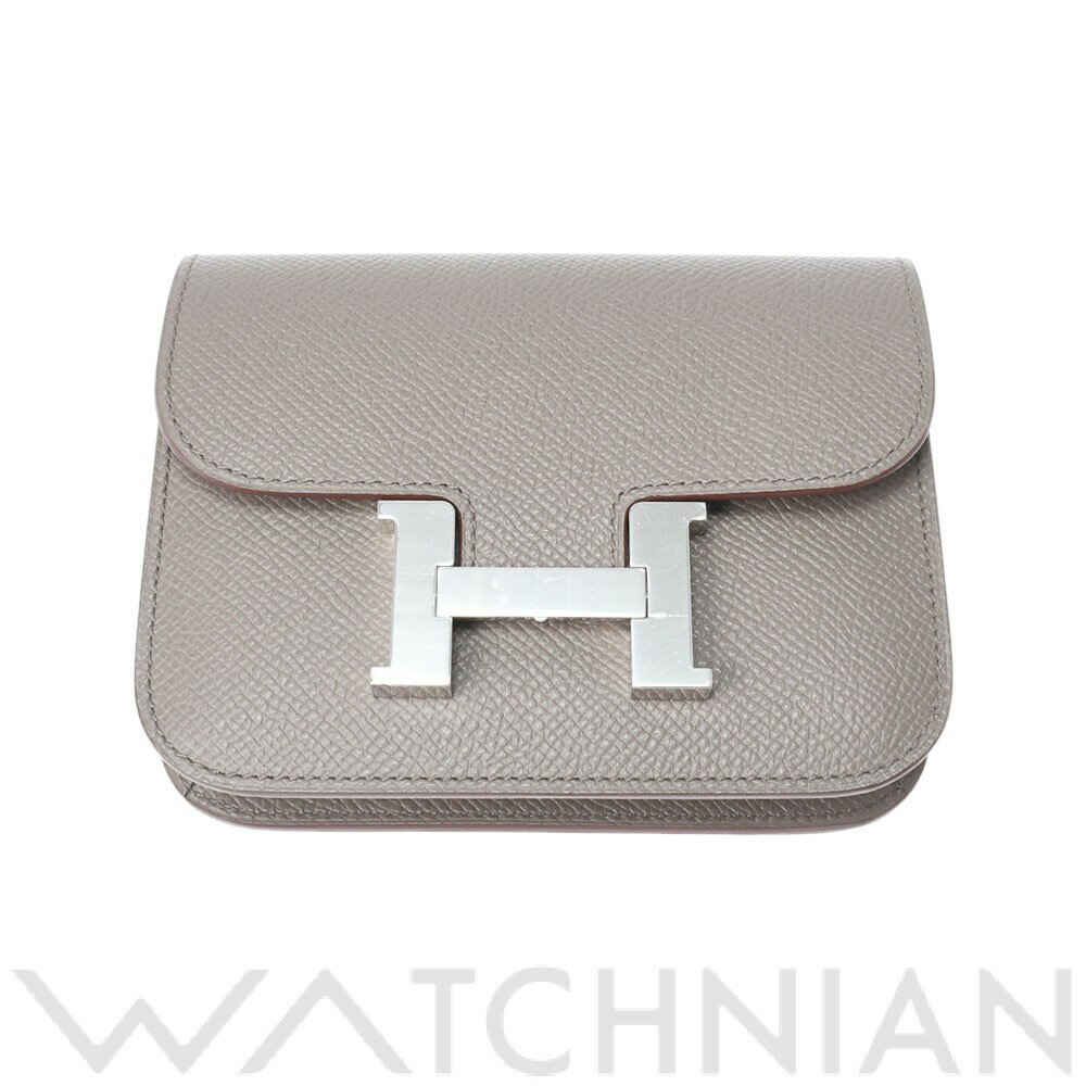 【新品】 エルメス HERMES コンスタンス スリム エタン/パラジウム金具 ヴォーエプソン ユニセックス 二つ折り財布のサムネイル
