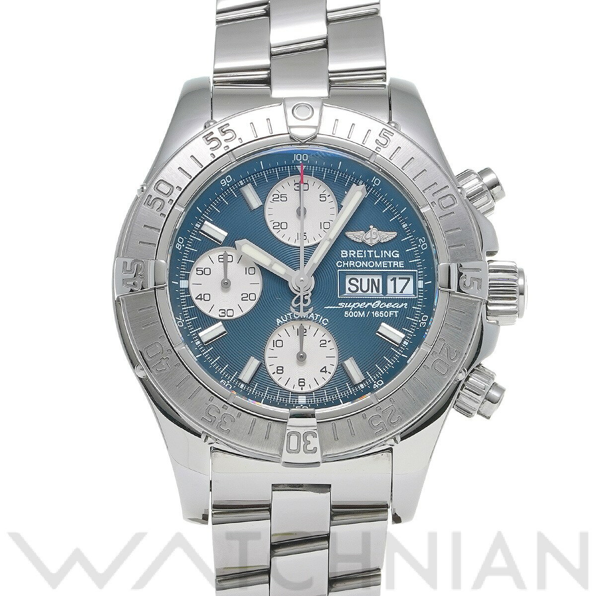 【中古】 ブライトリング BREITLING クロノ スーパーオーシャン A111C16PRS ブル ...