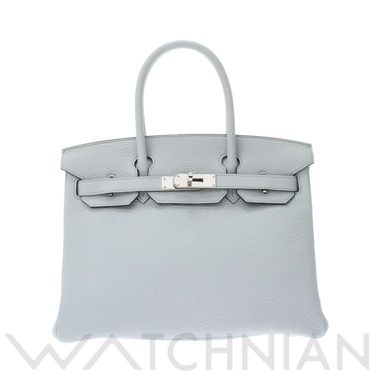 【3種選べるクーポン＆P2倍 2/1】【ローン60回払い無金利】【中古】 エルメス HERMES バーキン 30 ブルーペール/パラジウム金具 トリヨンクレマンス レディース ハンドバッグのサムネイル