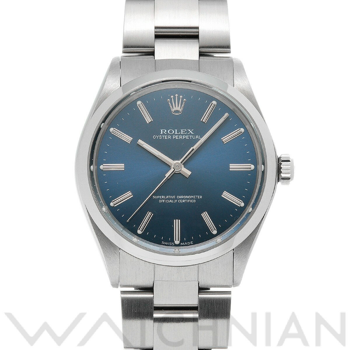 【中古】 ロレックス ROLEX オイスターパーペチュアル 1002 36番台(1974年頃製造) ブルー メンズ 腕時計