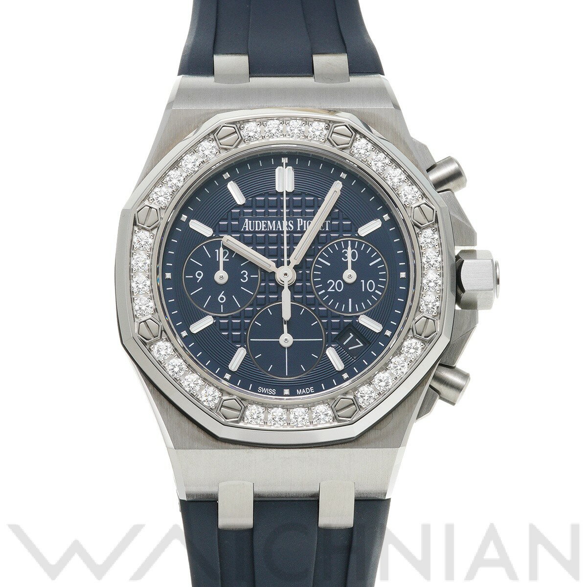 【中古】 オーデマ ピゲ AUDEMARS PIGUET ロイヤルオーク オフショア クロノグラフ 26231ST.ZZ.D027CA.01 ブルー レディース 腕時計