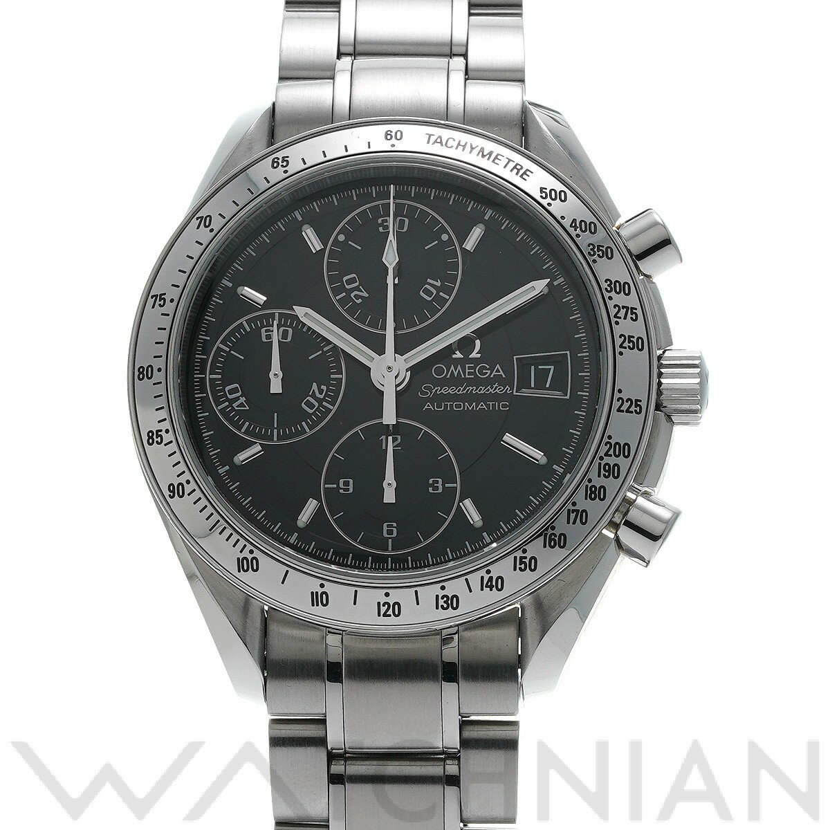 【中古】 オメガ OMEGA スピードマスター デイト 3513.50 ブラック メンズ 腕時計