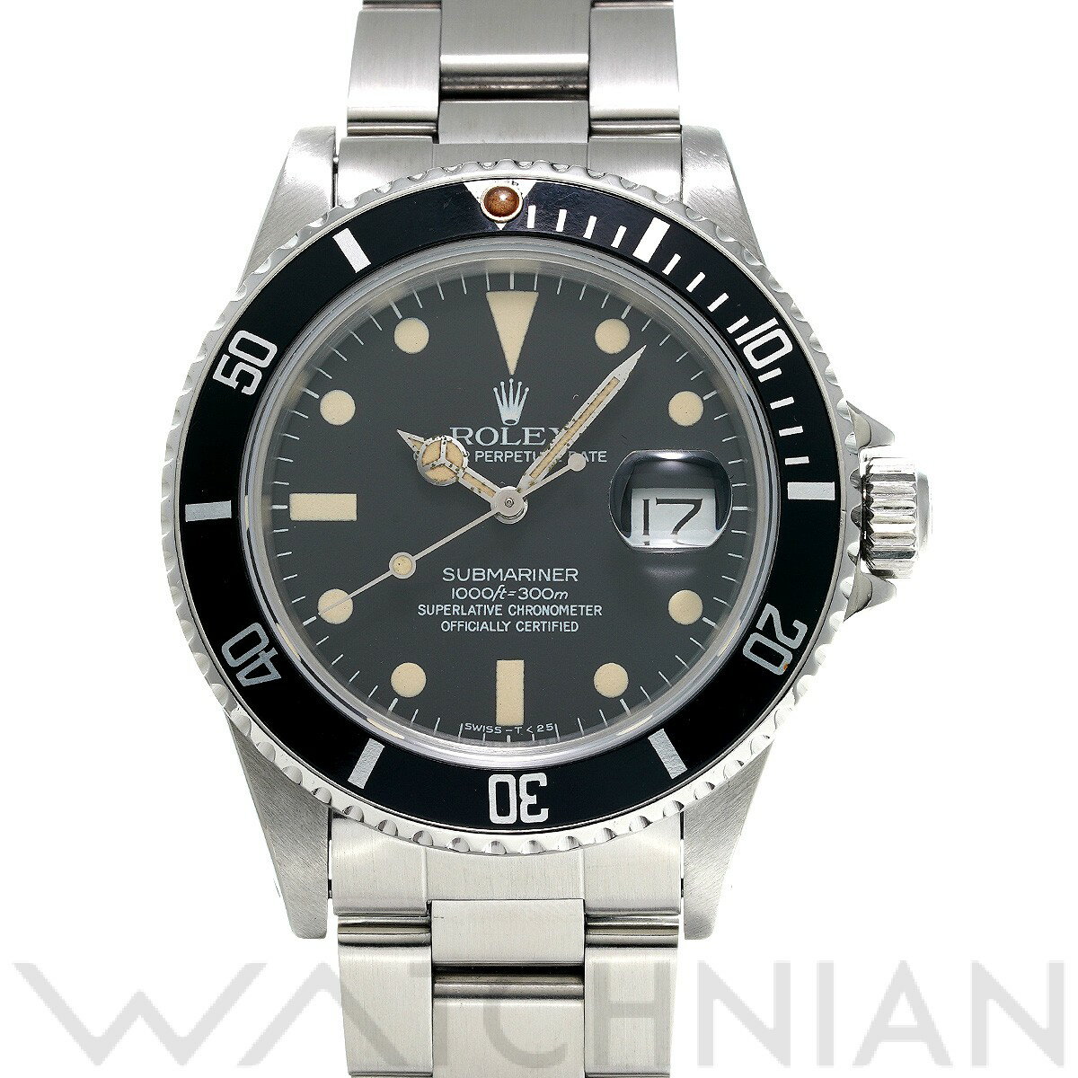 【中古】 ロレックス ROLEX サブマリーナ デイト 16800 72番台(1982年頃製造) ブラック メンズ 腕時計