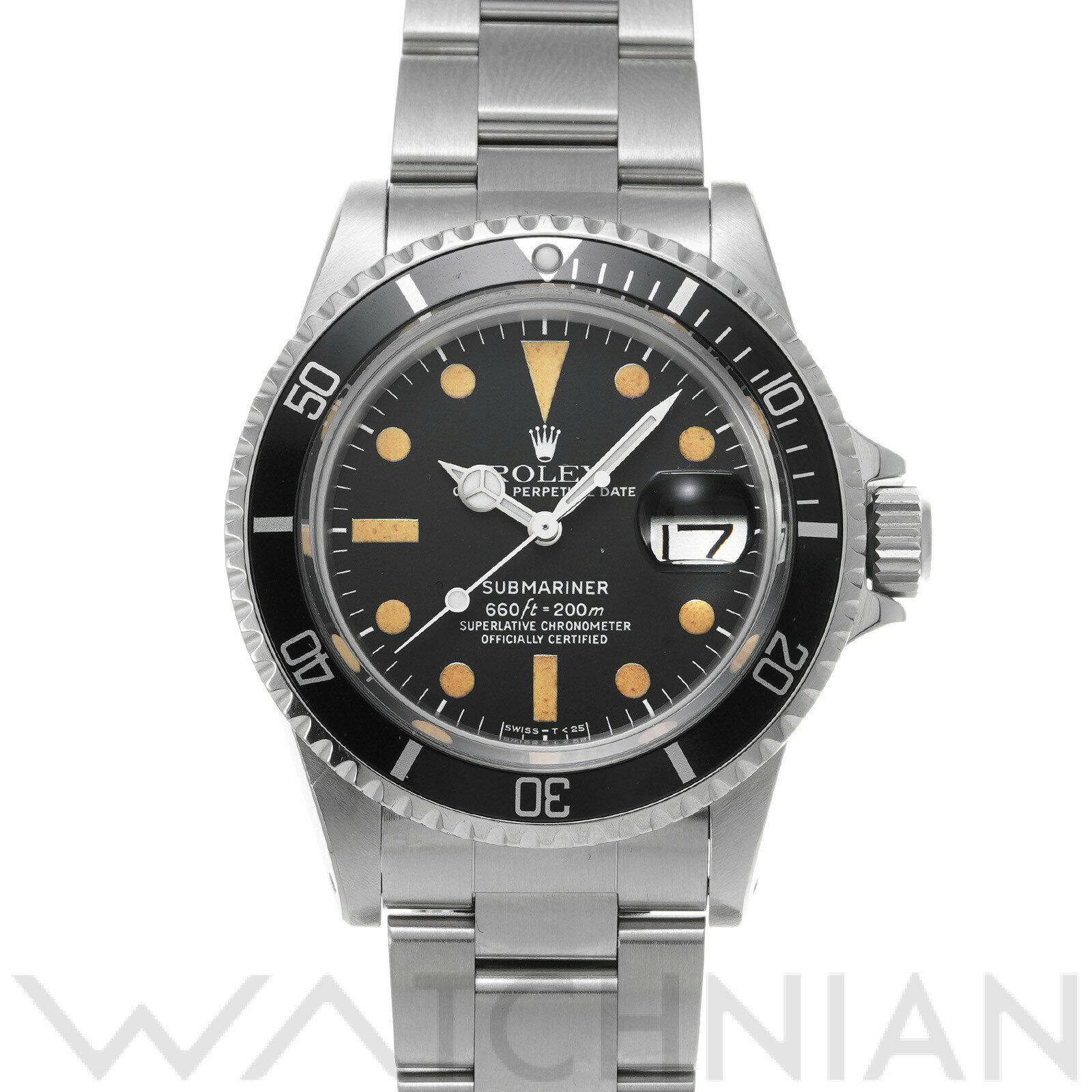 【5種選べるクーポン】【ローン48回払い無金利】【中古】 ロレックス ROLEX サブマリーナ デイト mark2 1680 53番台(1977年頃製造) ブラック メンズ 腕時計 黒 ブランド ロレックス腕時計 ウォッチ 高級腕時計