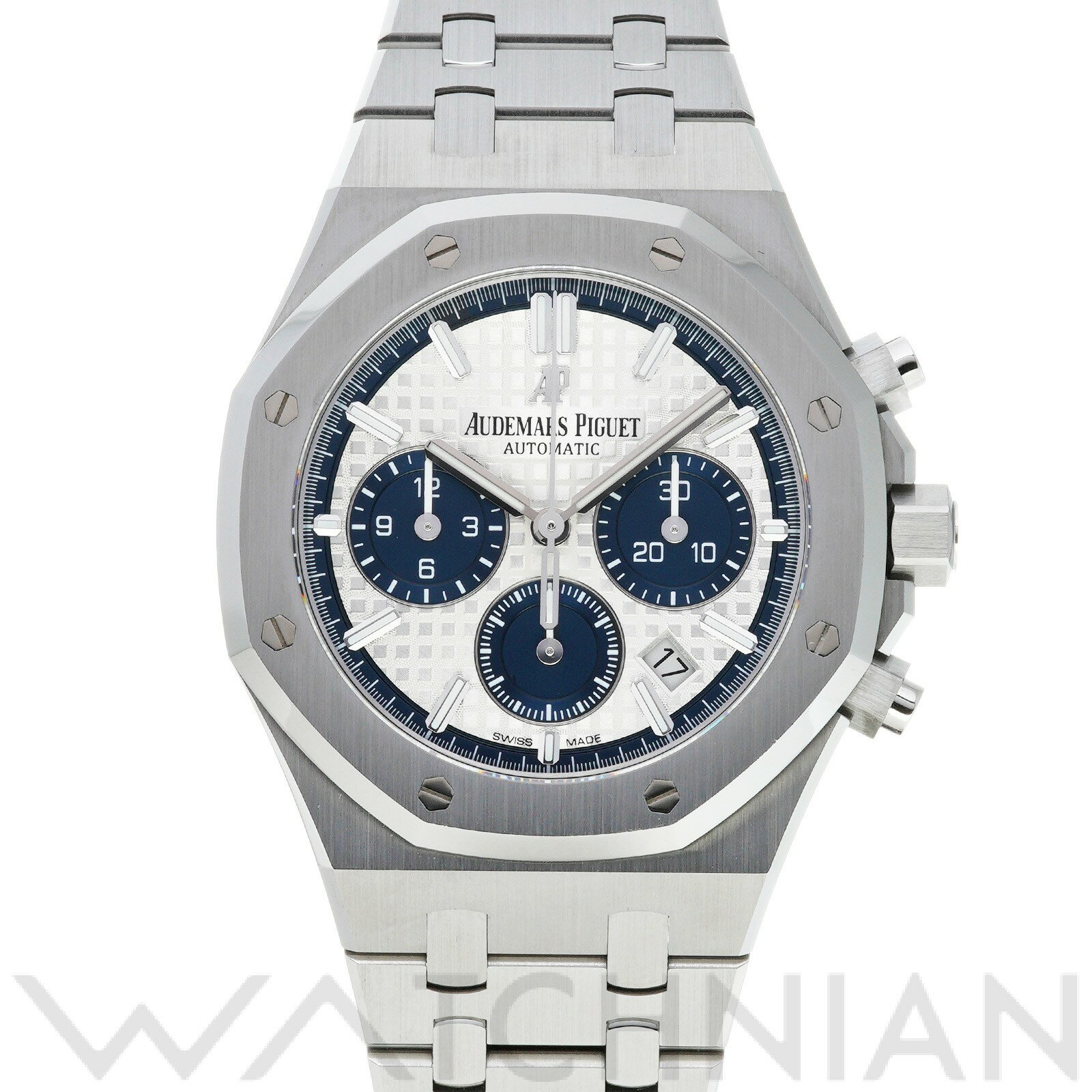 【中古】 オーデマ ピゲ AUDEMARS PIGUET ロイヤルオーク クロノグラフ 26315ST.OO.1256ST.01 シルバー/ブルー ユニセックス 腕時計