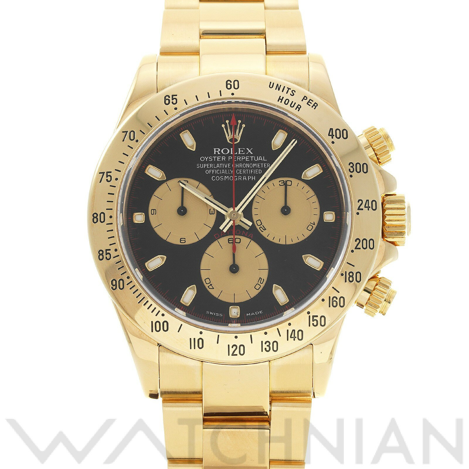 【中古】 ロレックス ROLEX コスモグラフ デイトナ 116528 K番(2002年頃製造) ブラック/シャンパン メンズ 腕時計