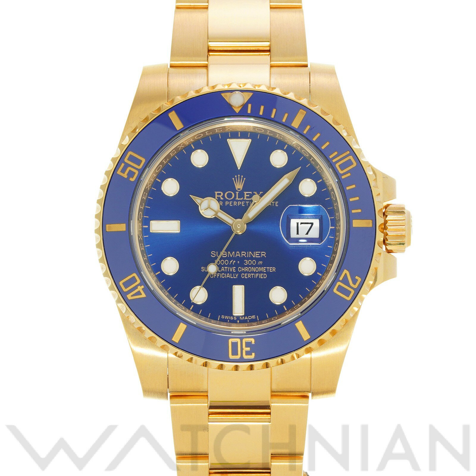 【中古】 ロレックス ROLEX サブマリーナ デイト 116618LB ランダムシリアル ブルー メンズ 腕時計 青 ロレックス腕時計 ブランド 時計 高級腕時計