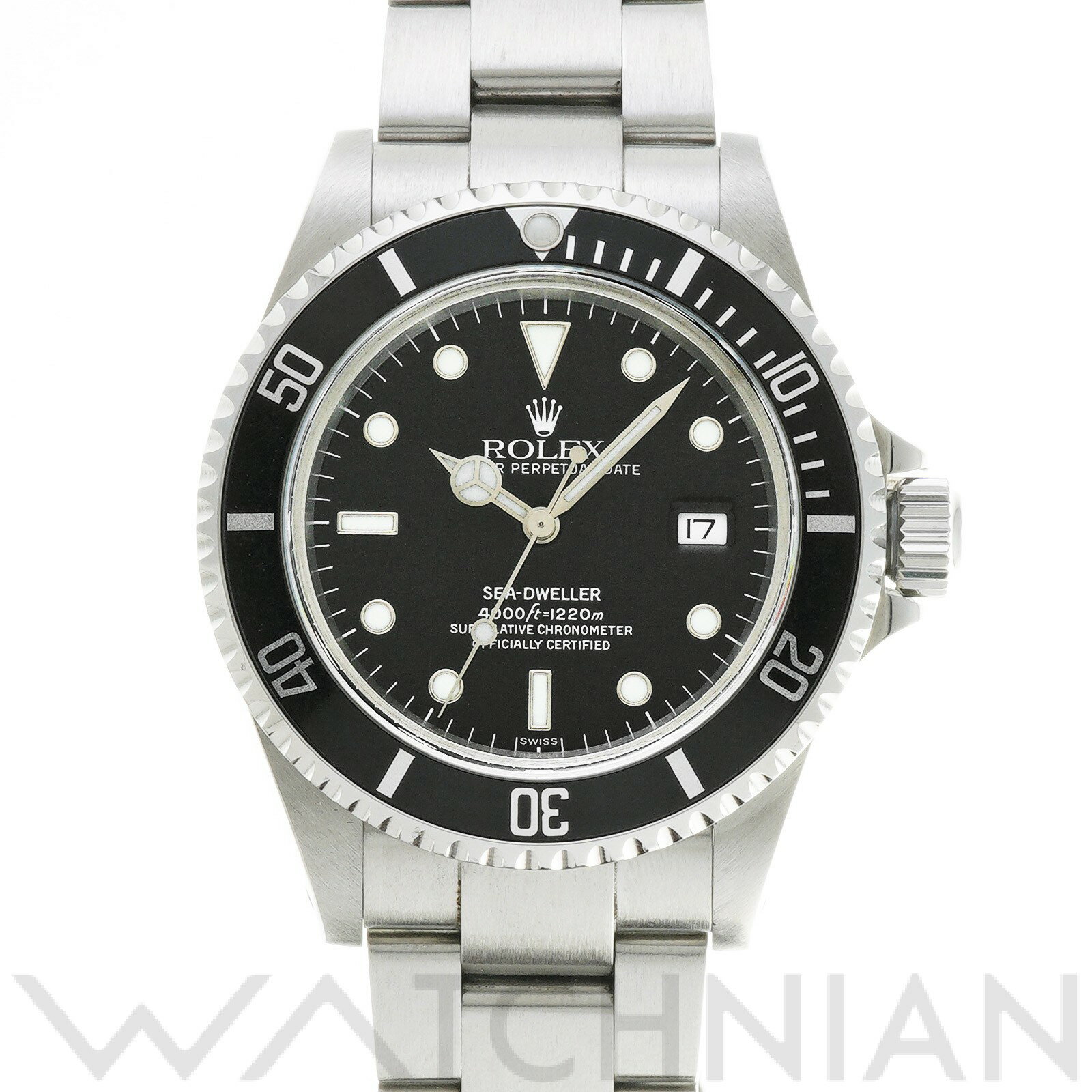【中古】 ロレックス ROLEX シードゥエラー 16600 A番(1999年頃製造) ブラック メンズ 腕時計