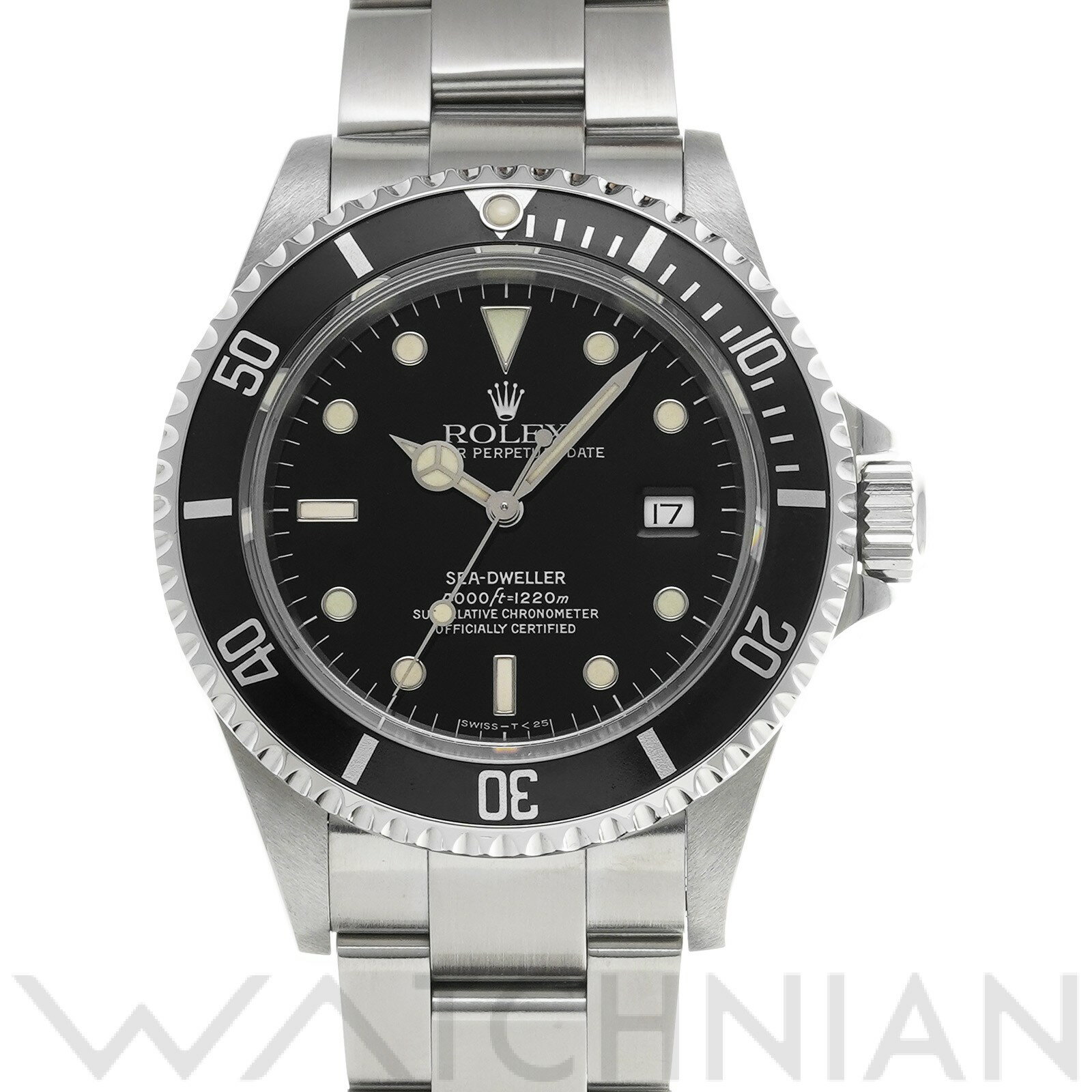 【中古】 ロレックス ROLEX シードゥエラー 16600 U番(1997年頃製造) ブラック メンズ 腕時計