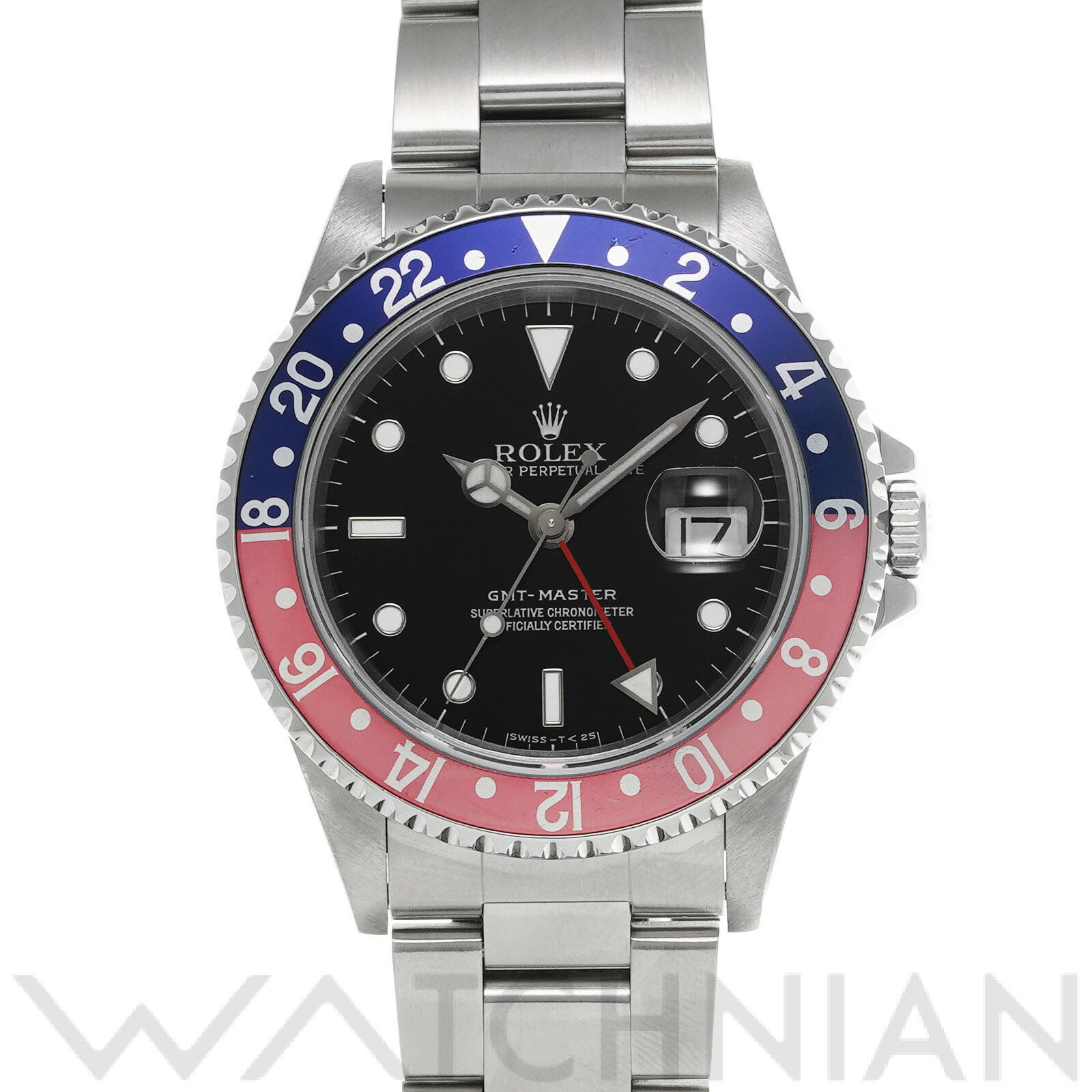 【中古】 ロレックス ROLEX GMTマスター 16700 U番(1997年頃製造) ブラック メンズ 腕時計