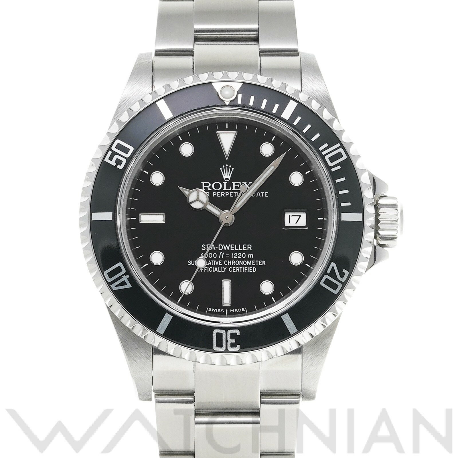 【ローン60回払い無金利】【中古】 ロレックス ROLEX シードゥエラー 16600 F番(2003年頃製造) ブラック メンズ 腕時計