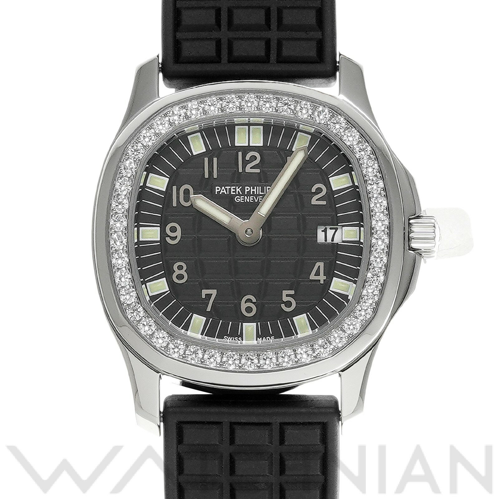 【中古】 パテック フィリップ PATEK PHILIPPE アクアノート ルーチェ 4961A-001 ブラック レディース 腕時計