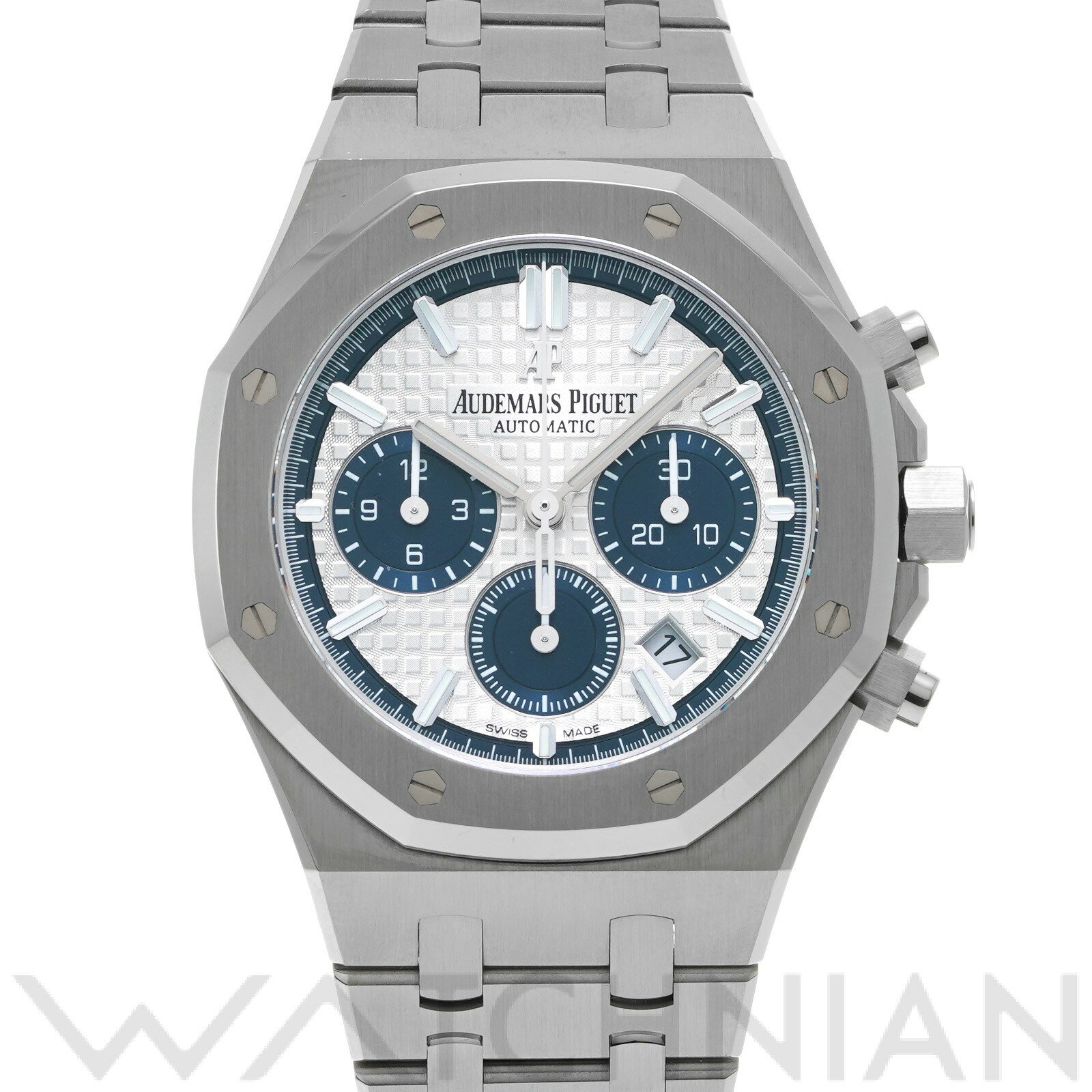 【中古】 オーデマ ピゲ AUDEMARS PIGUET ロイヤルオーク クロノグラフ 26315ST.OO.1256ST.01 シルバー/ブルー ユニセックス 腕時計