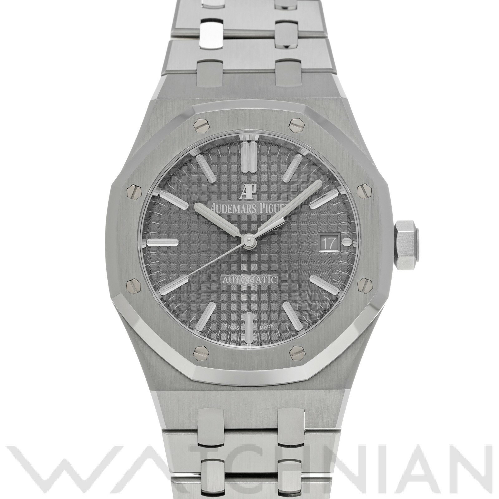 【中古】 オーデマ ピゲ AUDEMARS PIGUET ロイヤルオーク 15450ST.OO.1256ST.02 グレー ユニセックス 腕時計