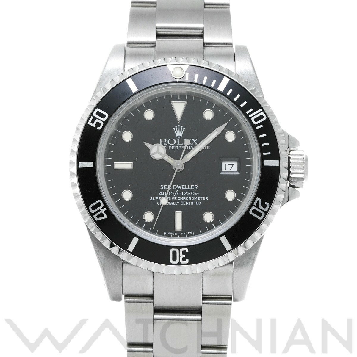 【中古】 ロレックス ROLEX シードゥエラー 16600 S番(1994年頃製造) ブラック メンズ 腕時計