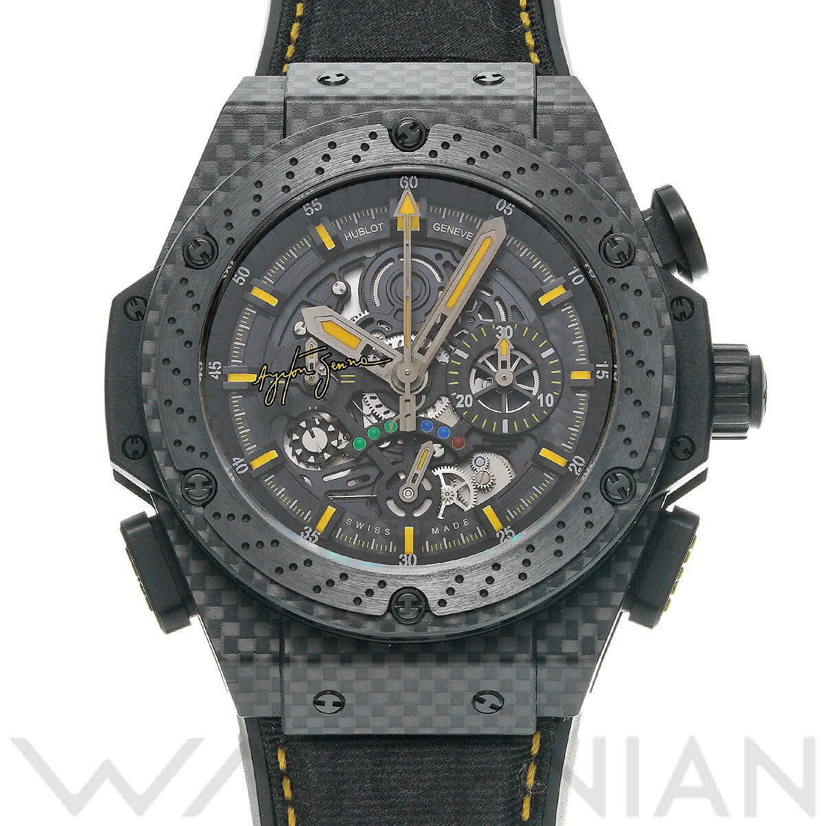 【ローン60回払い無金利】【中古】 ウブロ HUBLOT キングパワー アイルトン・セナ 719.Q ...