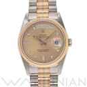 【中古】 ロレックス ROLEX デイデイト 36 トリドール 18239BIC X番(1993年頃製造) コパー/ダイヤモンド メンズ 腕時計