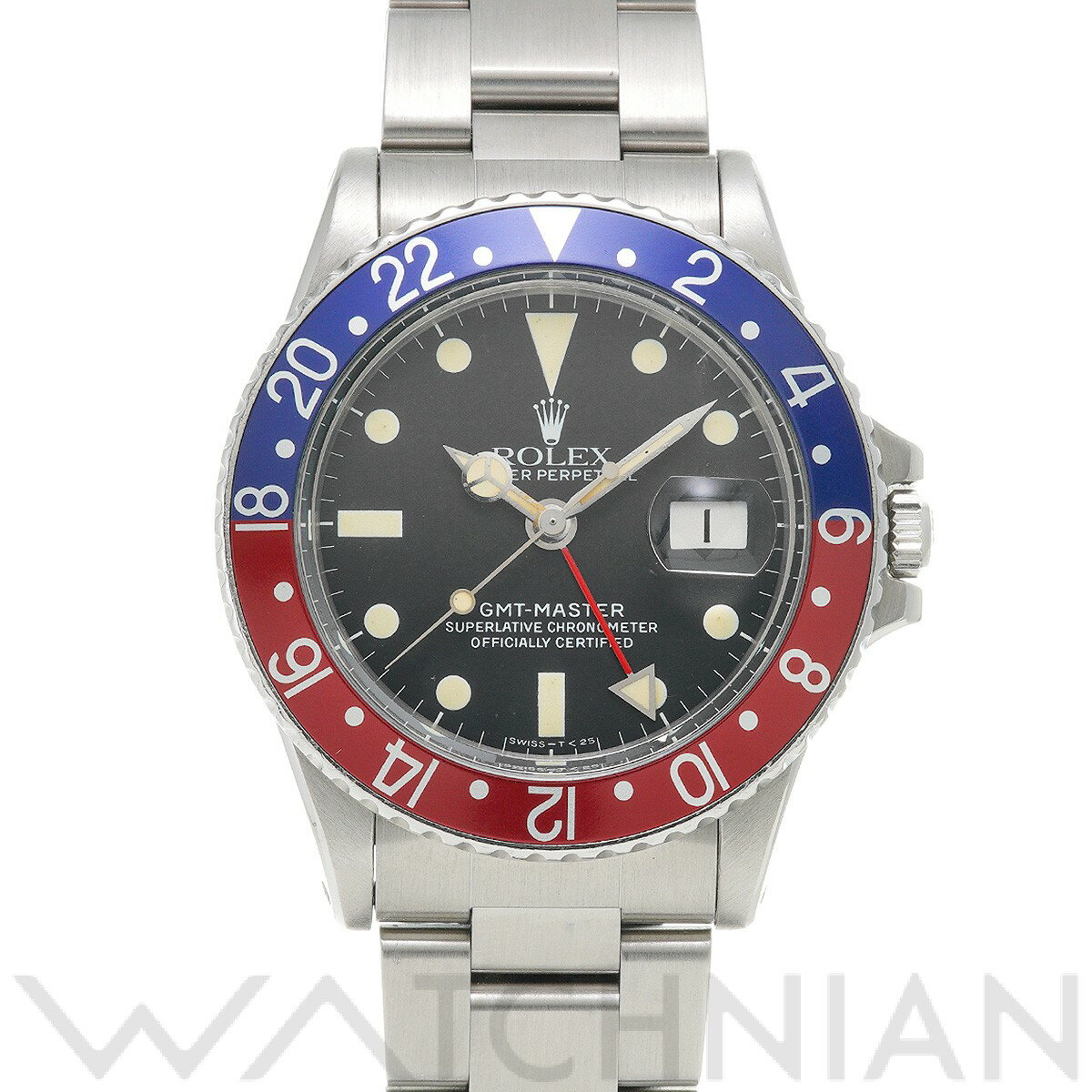 【全品ポイント2倍 5/30】【ローン60回払い無金利】【中古】 ロレックス ROLEX GMTマスター mark4 1675 28番台(1971年頃製造) ブラック メンズ 腕時計 黒 ブランド ロレックス腕時計 ウォッチ 高級腕時計