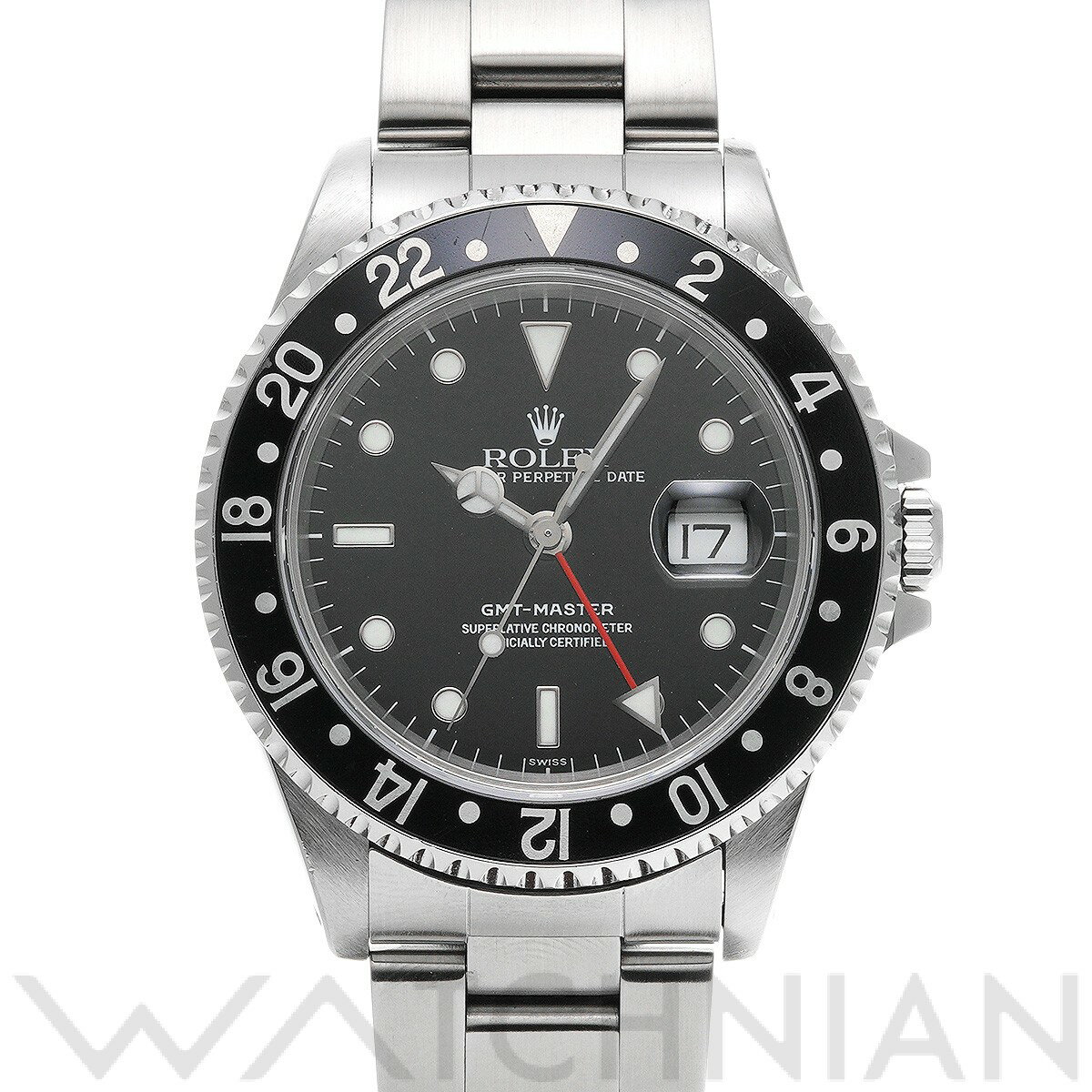 【4種選べるクーポン】【ローン60回払い無金利】【中古】 ロレックス ROLEX GMTマスター 16700 A番(1999年頃製造) ブラック メンズ 腕時計