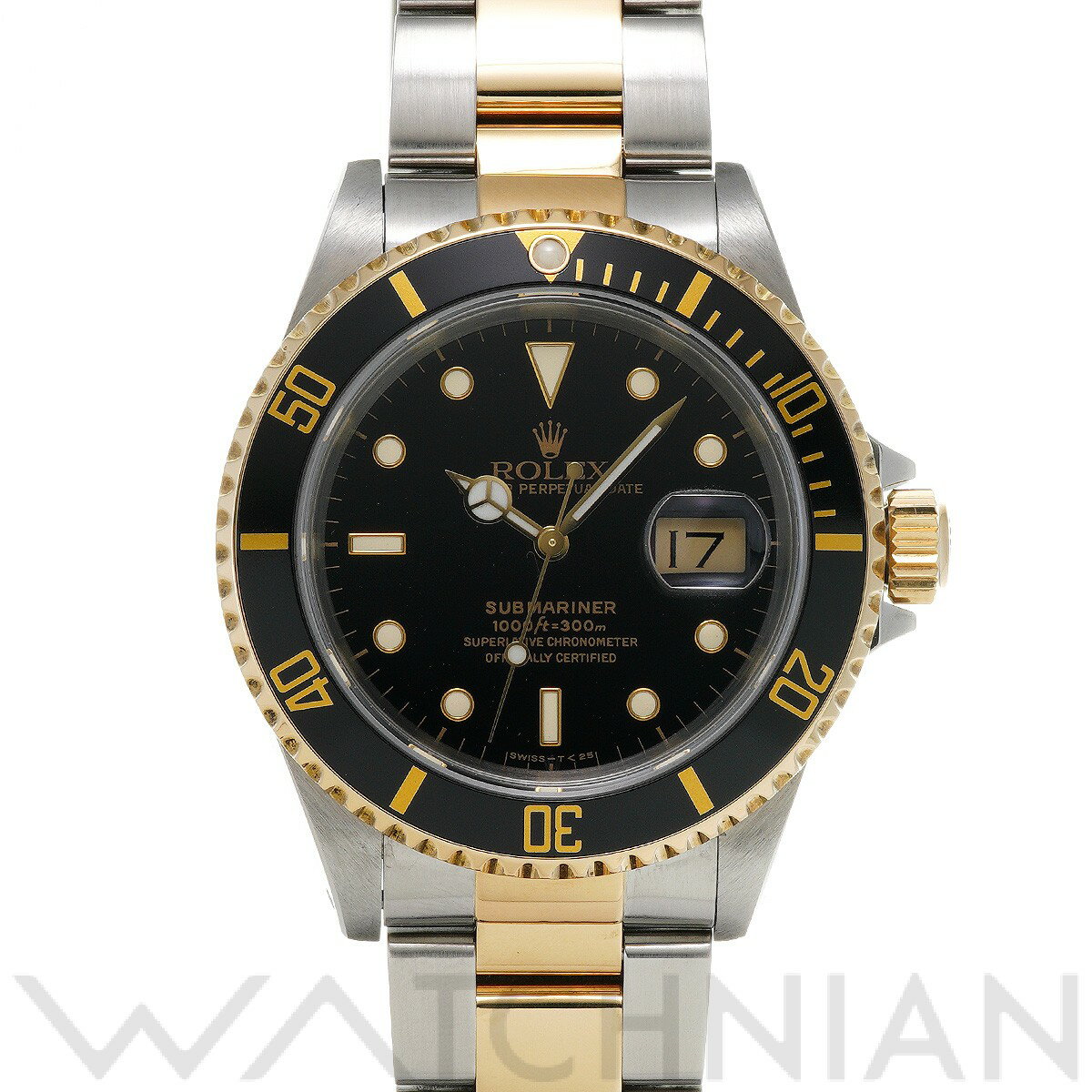 【中古】 ロレックス ROLEX サブマリーナ デイト 16613 E番(1990年頃製造) ブラック メンズ 腕時計