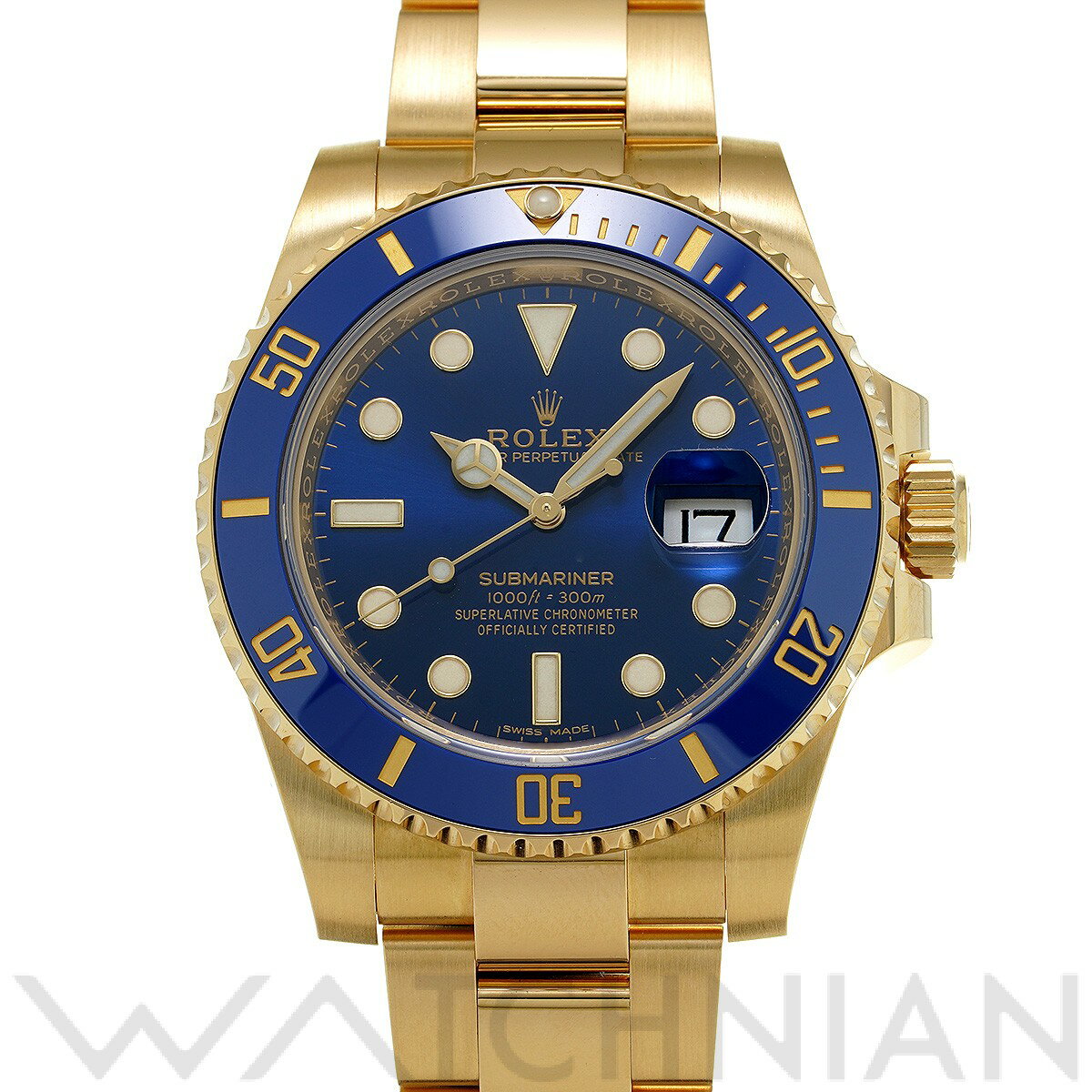 【中古】 ロレックス ROLEX サブマリーナ デイト 116618LB ランダムシリアル ブルー メンズ 腕時計