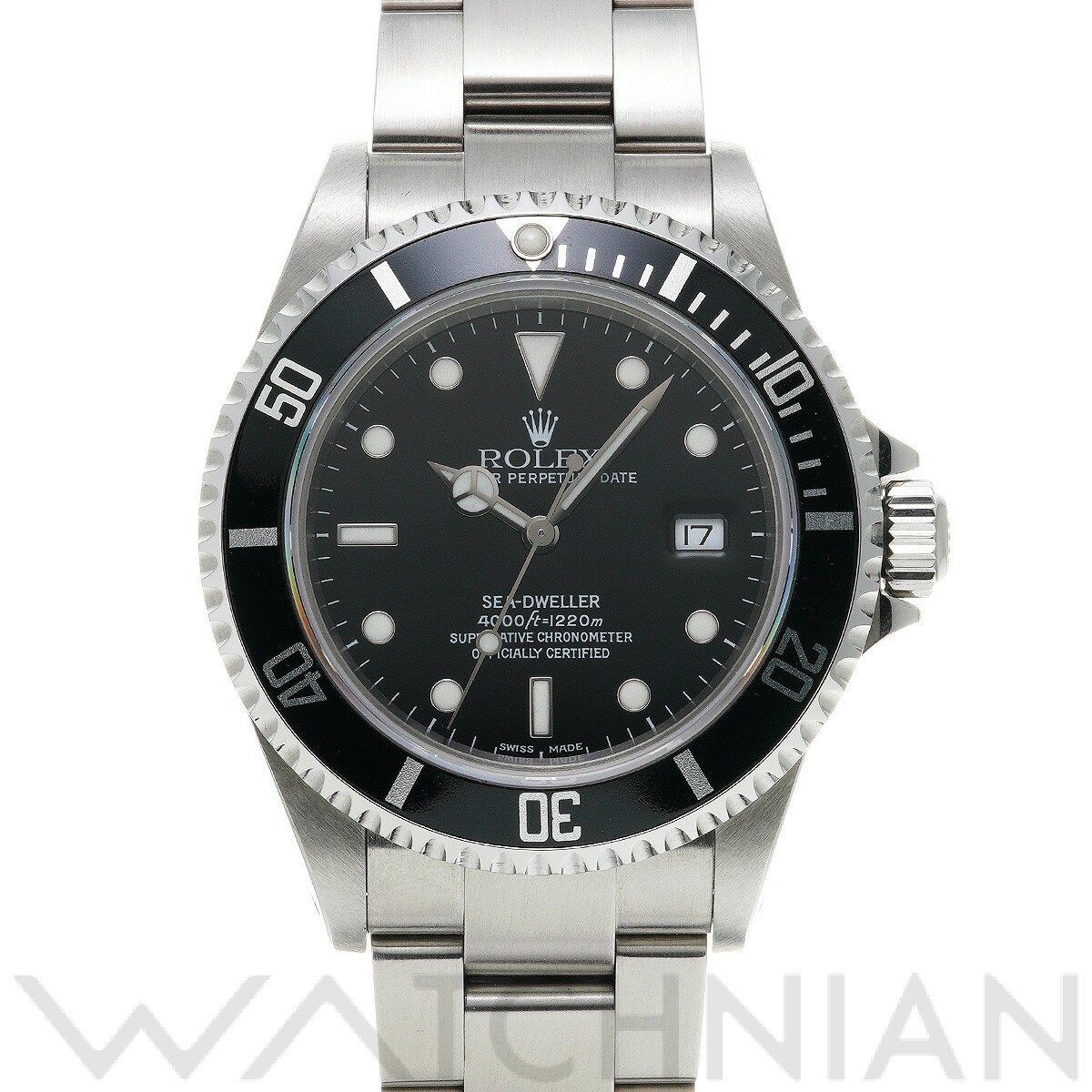 【中古】 ロレックス ROLEX シードゥエラー 16600 Y番(2002年頃製造) ブラック メンズ 腕時計