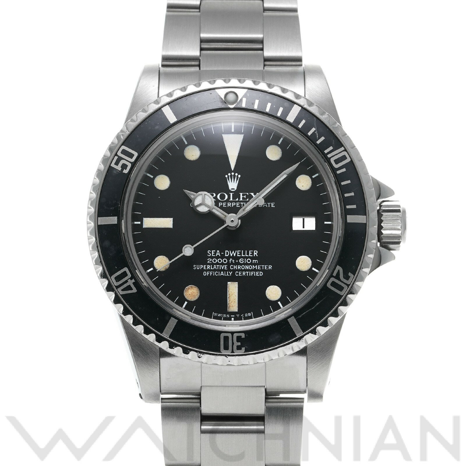 【全品ポイント2倍 5/30】【ローン60回払い無金利】【中古】 ロレックス ROLEX シードゥエラー mark1 1665 53番台(1977年頃製造) ブラック メンズ 腕時計