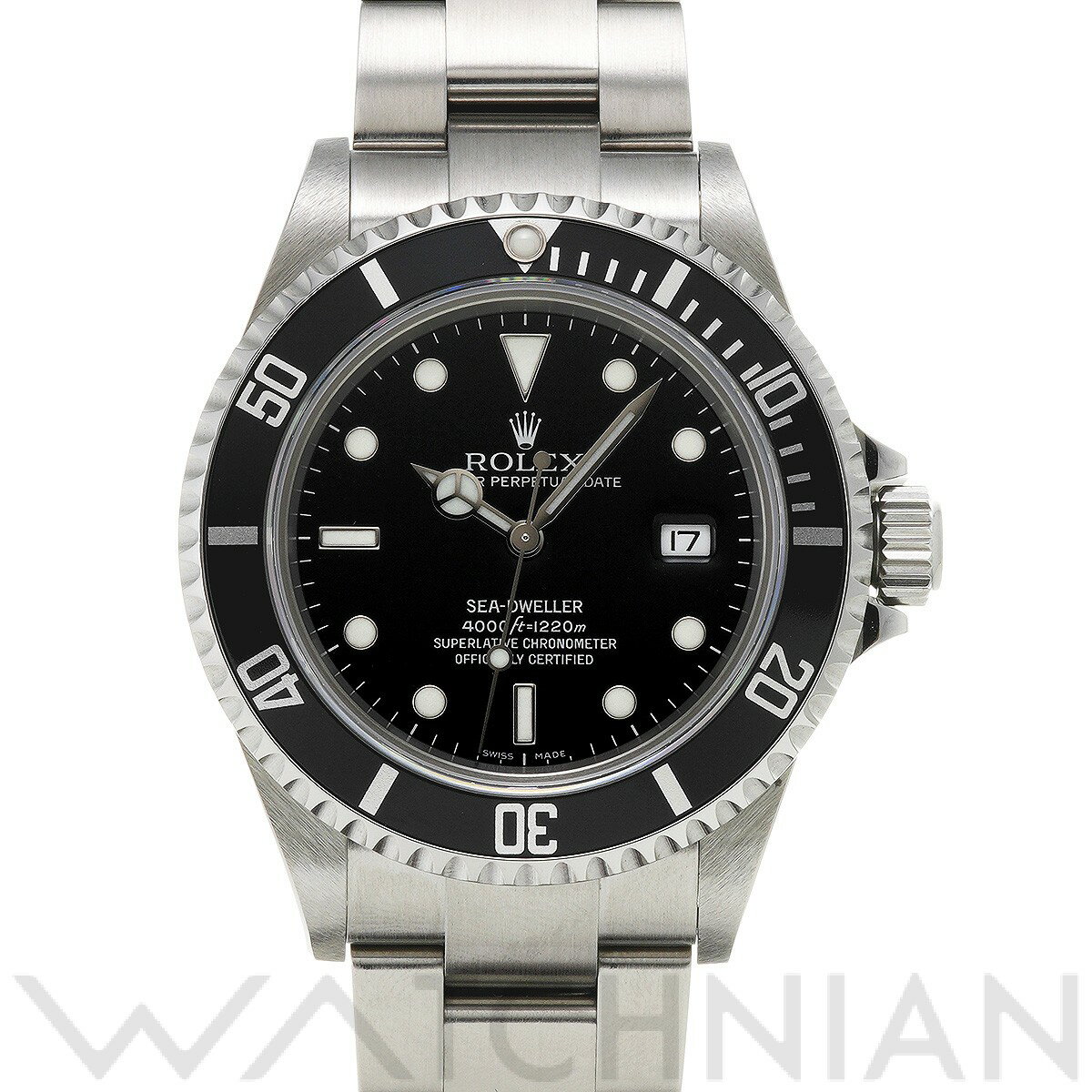 【中古】 ロレックス ROLEX シードゥエラー 16600 V番(2009年頃製造) ブラック メンズ 腕時計