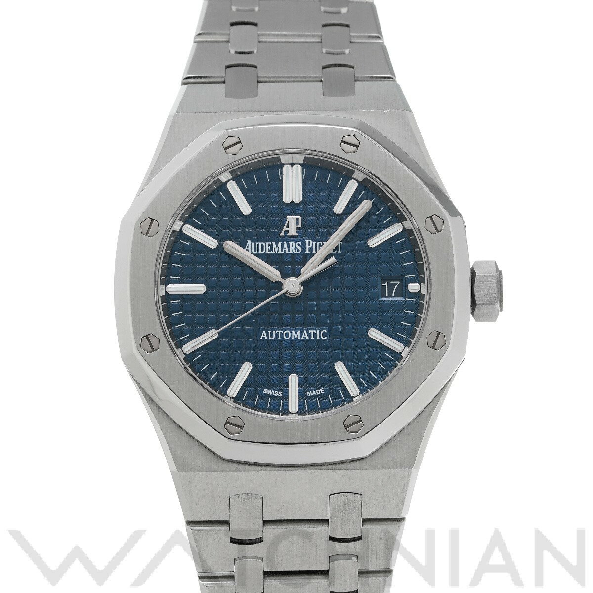 【5種選べるクーポン＆P2倍 6/4,5】【中古】 オーデマ ピゲ AUDEMARS PIGUET ロイヤルオーク 15450ST.OO.1256ST.03 ブルー ユニセックス 腕時計